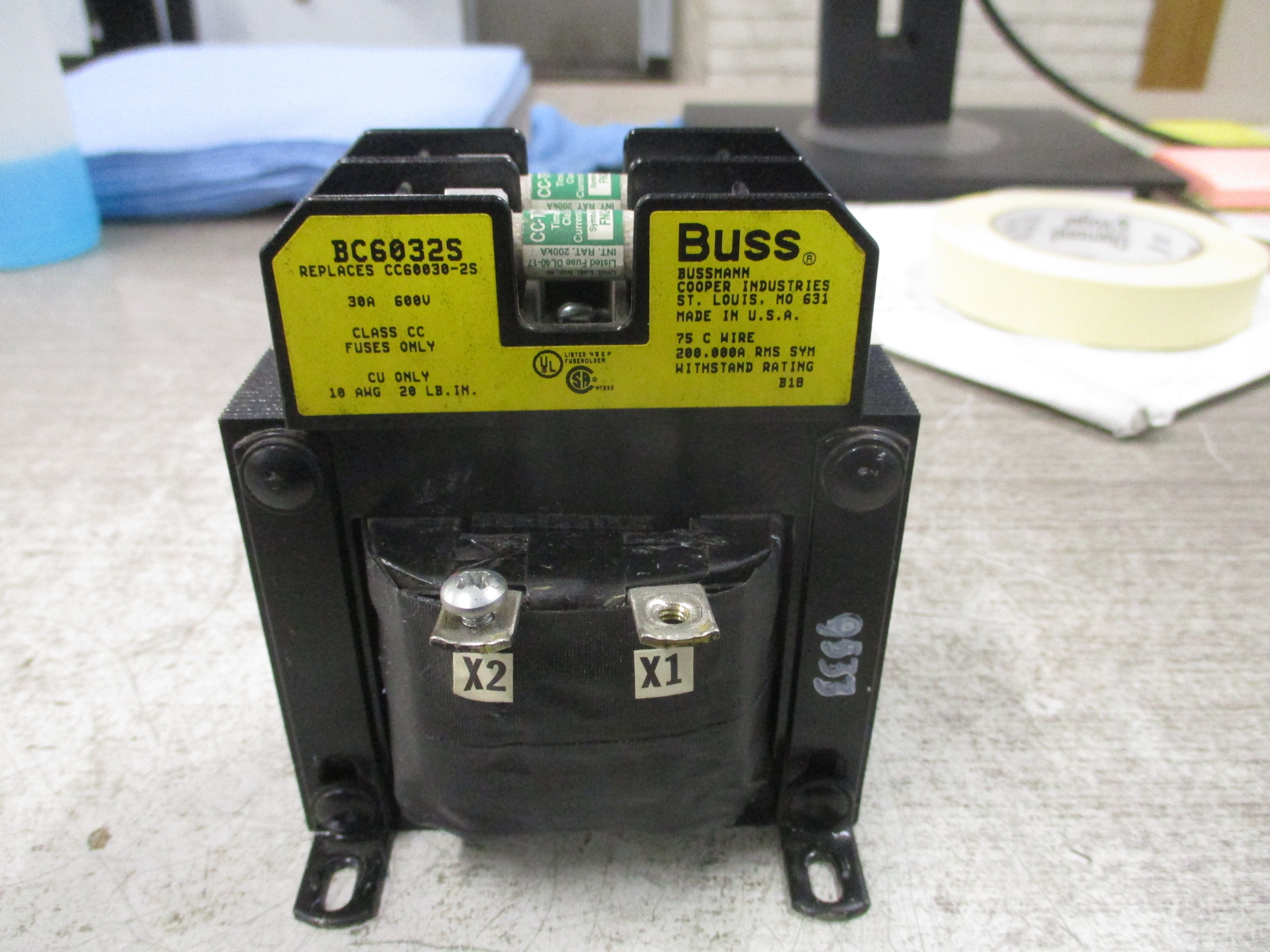 Badger Transformer Control Transformer 31-0264-00 100VA Pri: 240/480V Sec: 120V