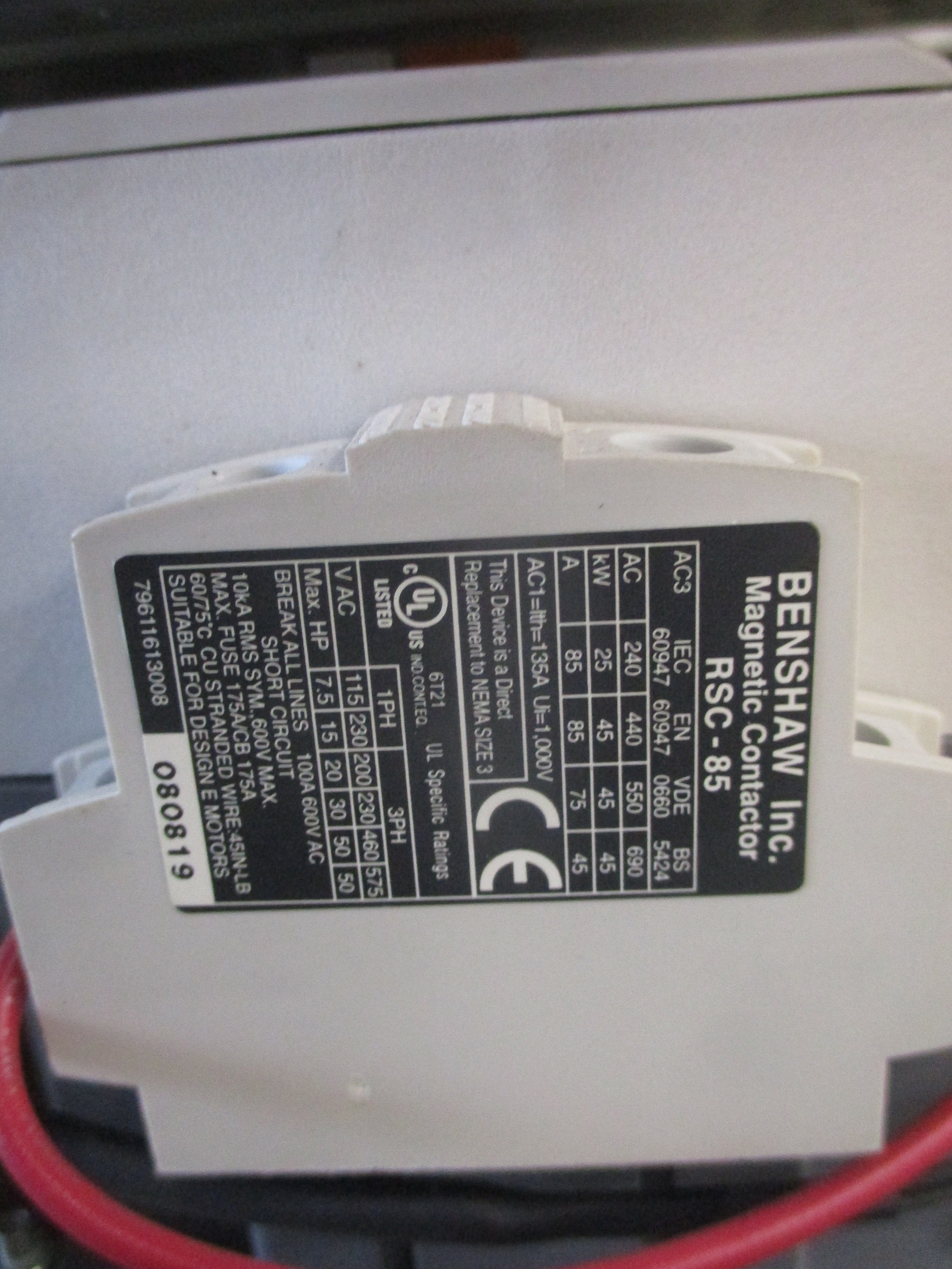 Benshaw Soft Start RBX-1-S-302A-15C 300HP 600V 3Ph 302A New Surplus