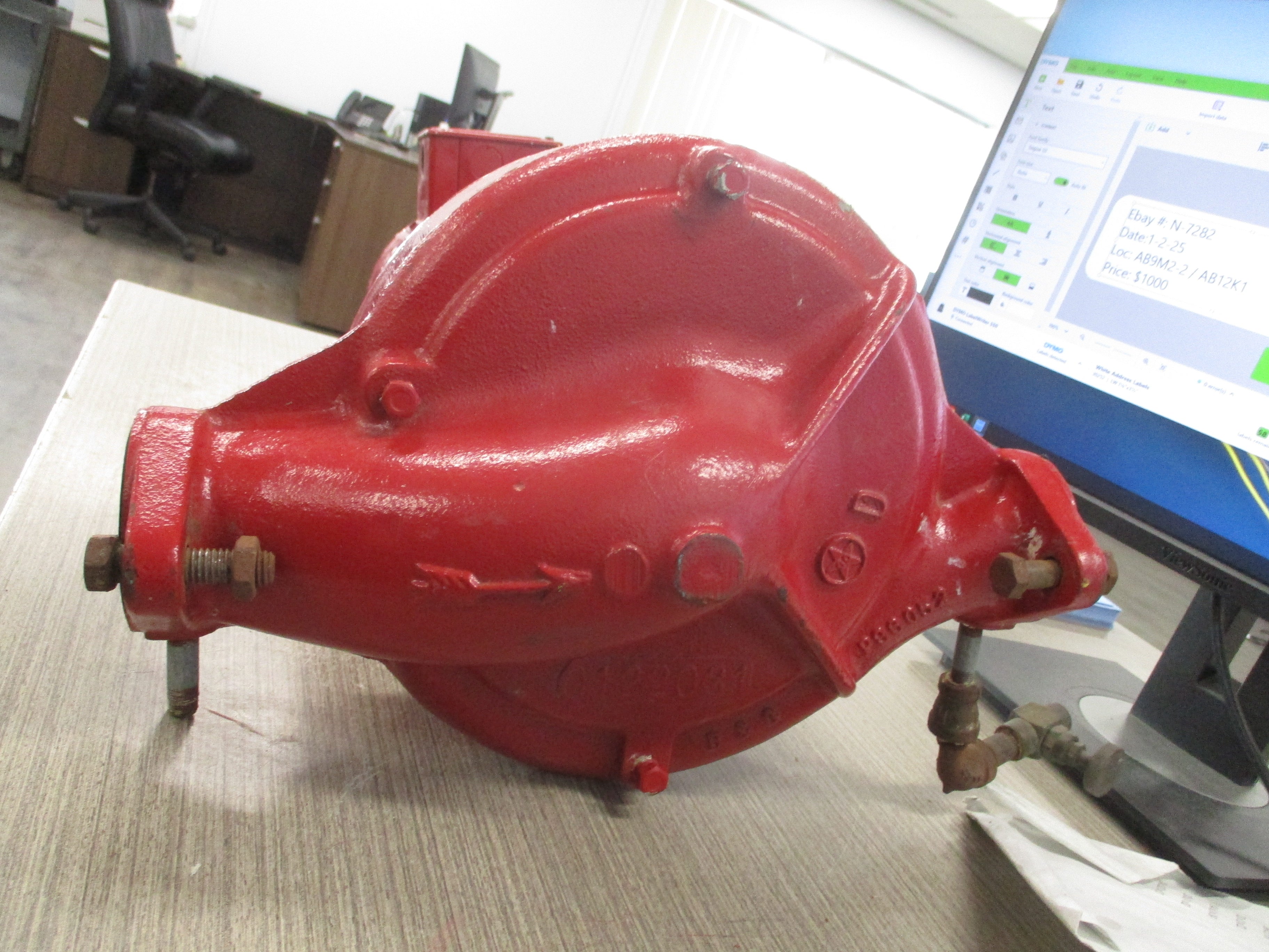 Bell & Gossett Series 60 Pump 172724 Size: 1-1/2x7 1.5HP 1725RPM Used