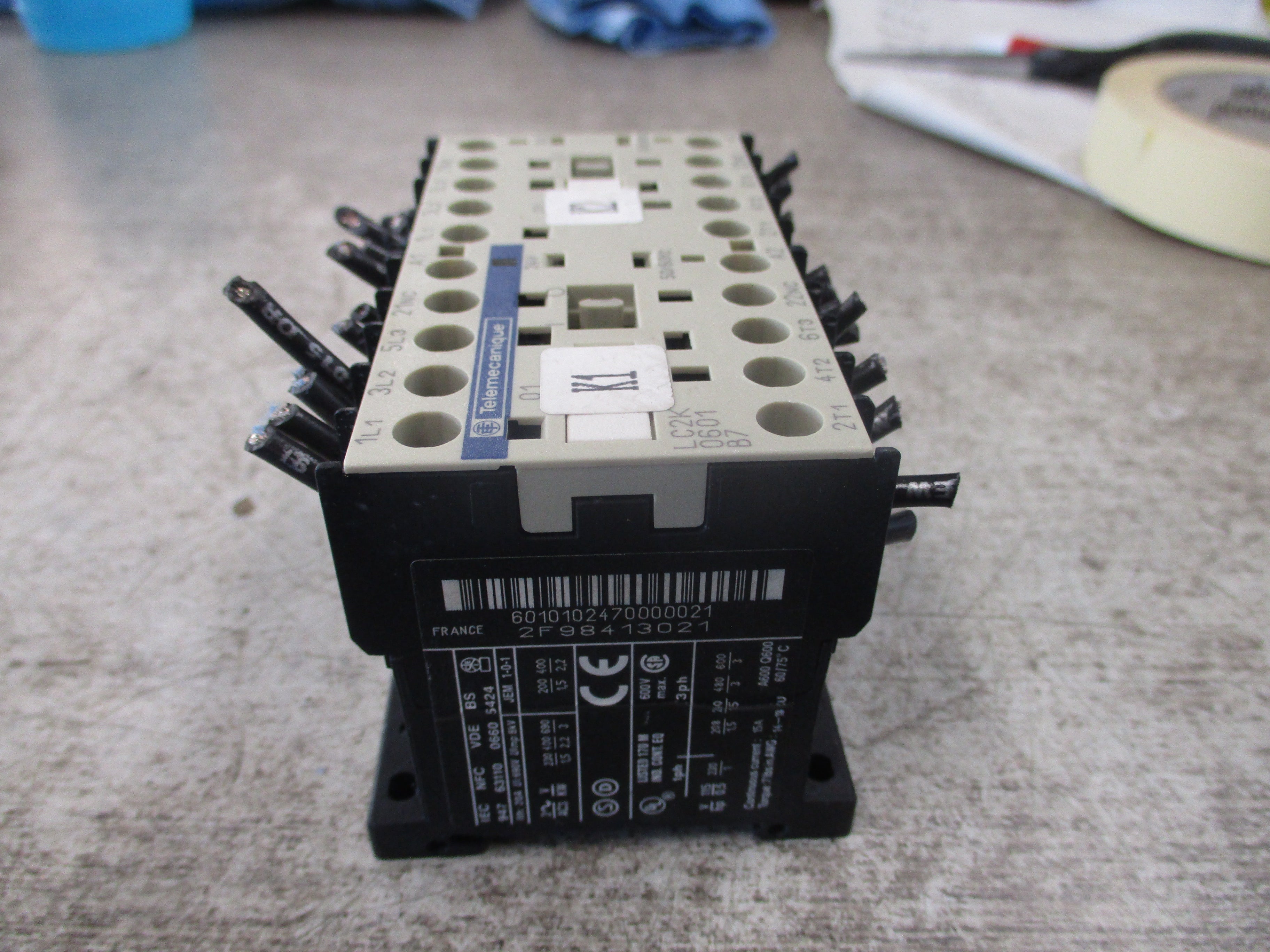 Telemecanique Reversing Contactor LC2K 0601 B7 24V Coil Used