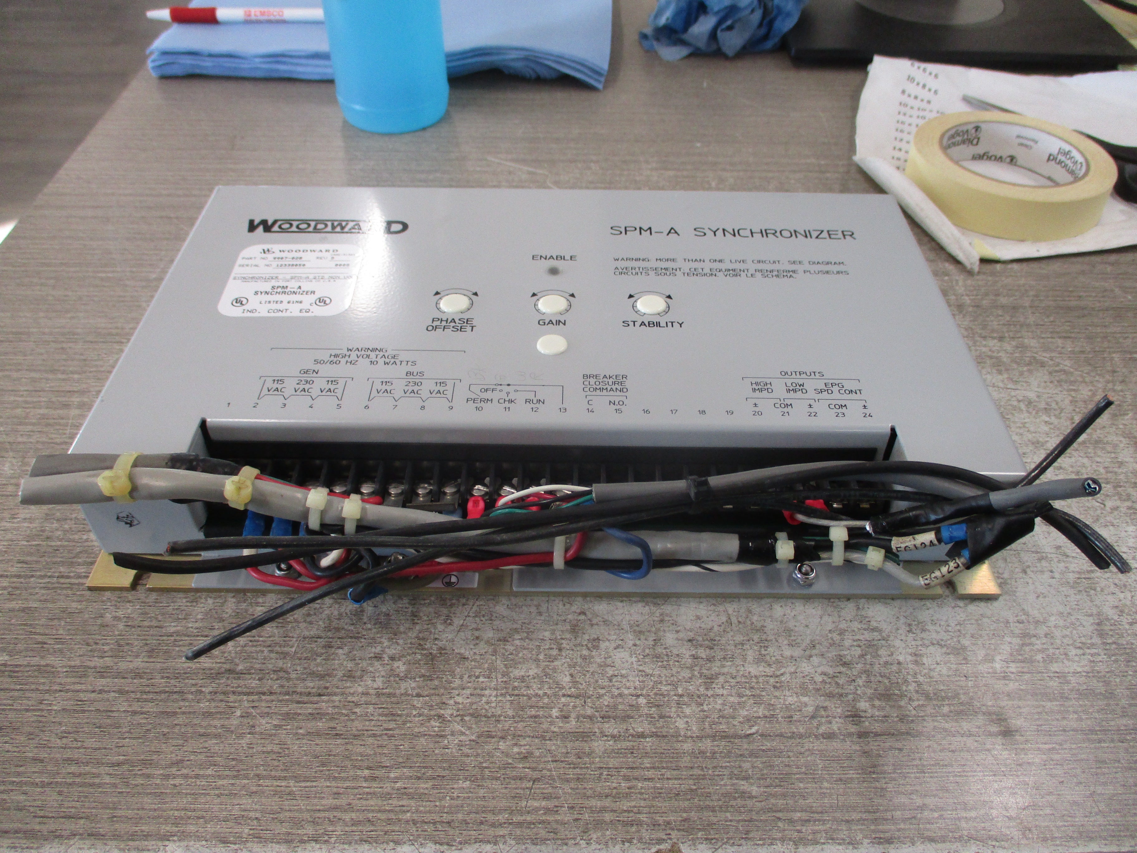 Woodward SPM-A Synchronizer 9907-028 Rev. D Used