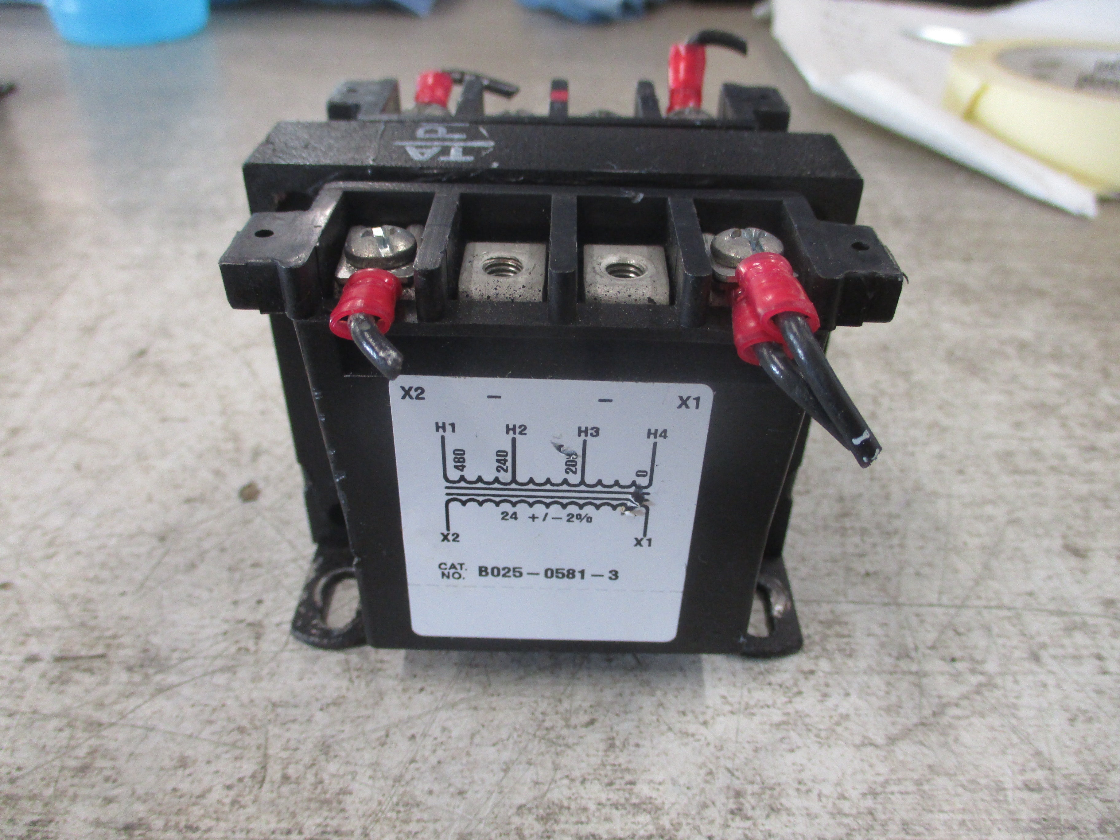 Micron ImperviTRAN Control Transformer B025-0581-3 25VA Pri: 208/240/480V