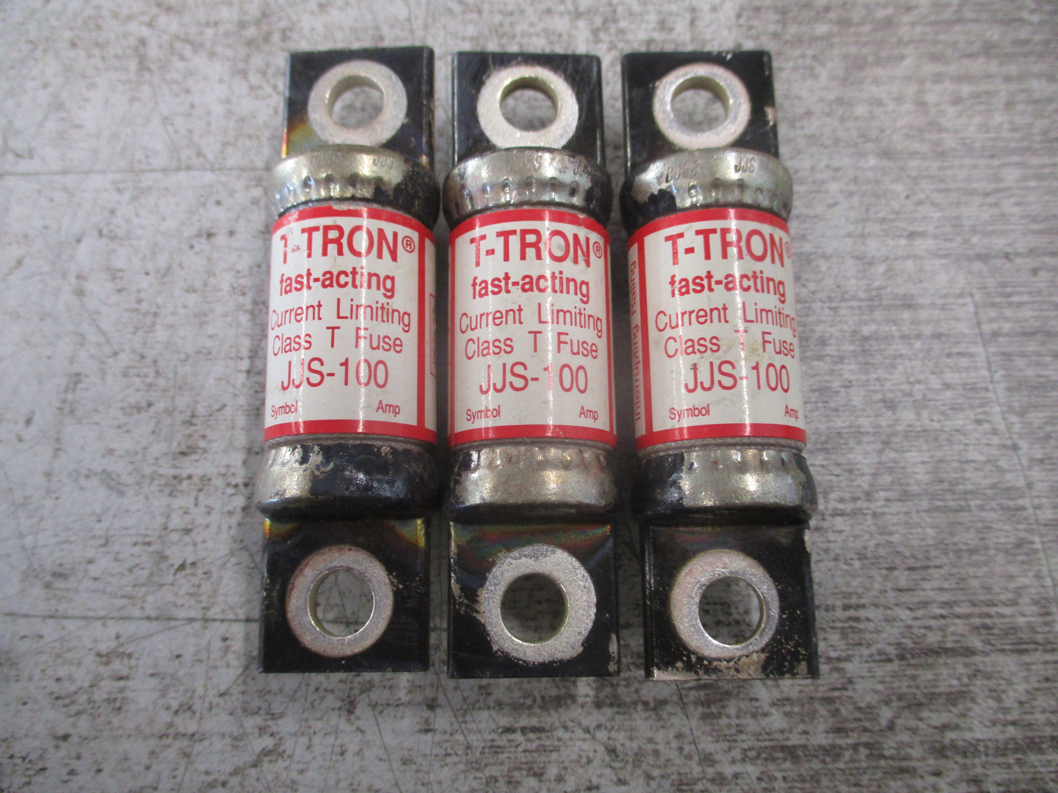 Bussmann T-Tron Fuse JJS-100 100A 600V *Lot of 3* Used