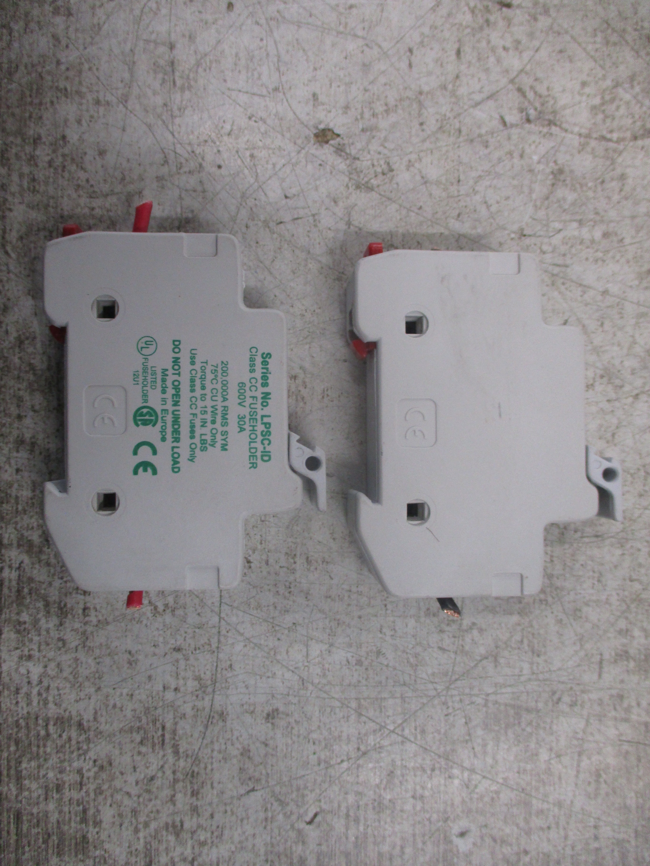 Littelfuse Power-Safe Fuse Holder LPSC-ID 30A 600V 1P *Lot of 2* Used