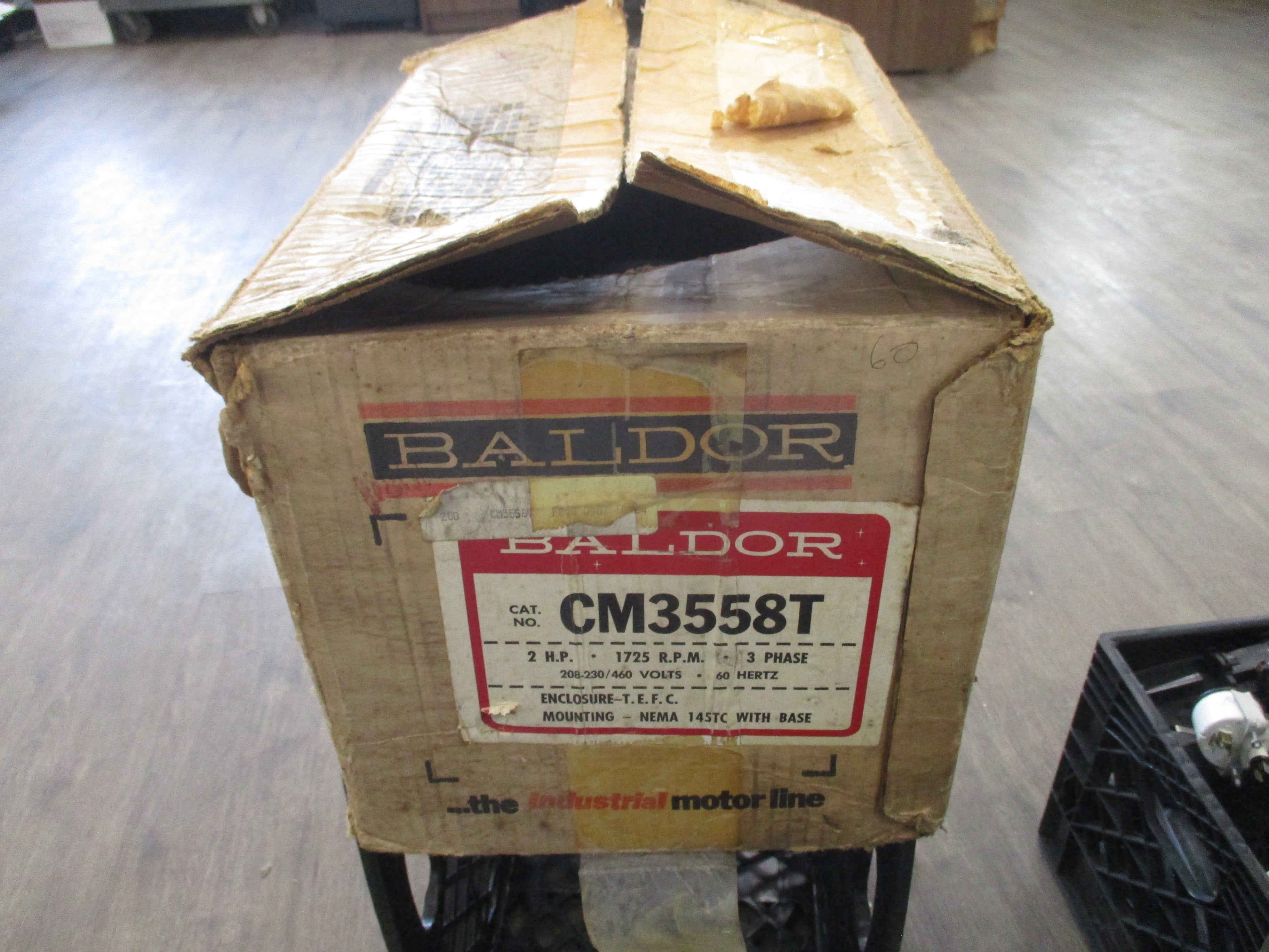 Baldor Motor CM3558T 2HP 208-230/460V 6.5-6.2/3.1A 1800RPM 60Hz Frame: 145TC