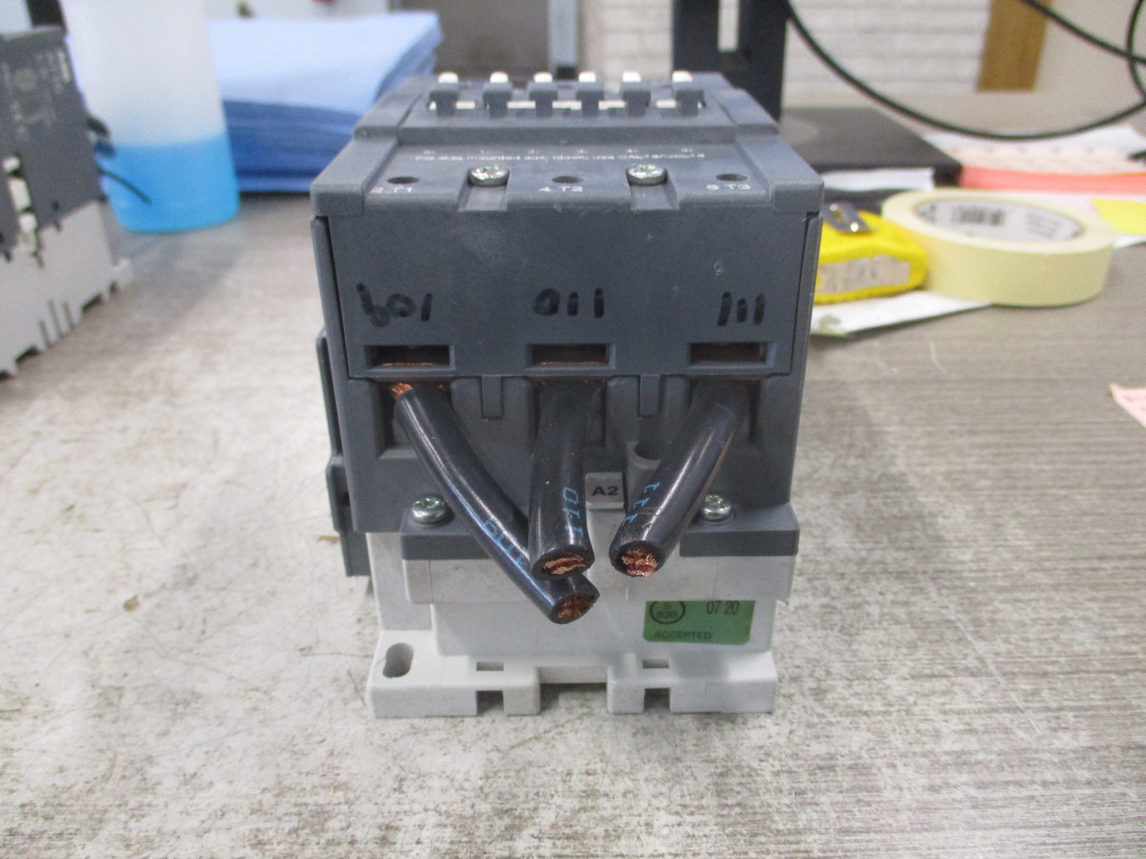 ABB Contactor A110-30 110-120V Coil 140A 600V (1) Aux Contact Used
