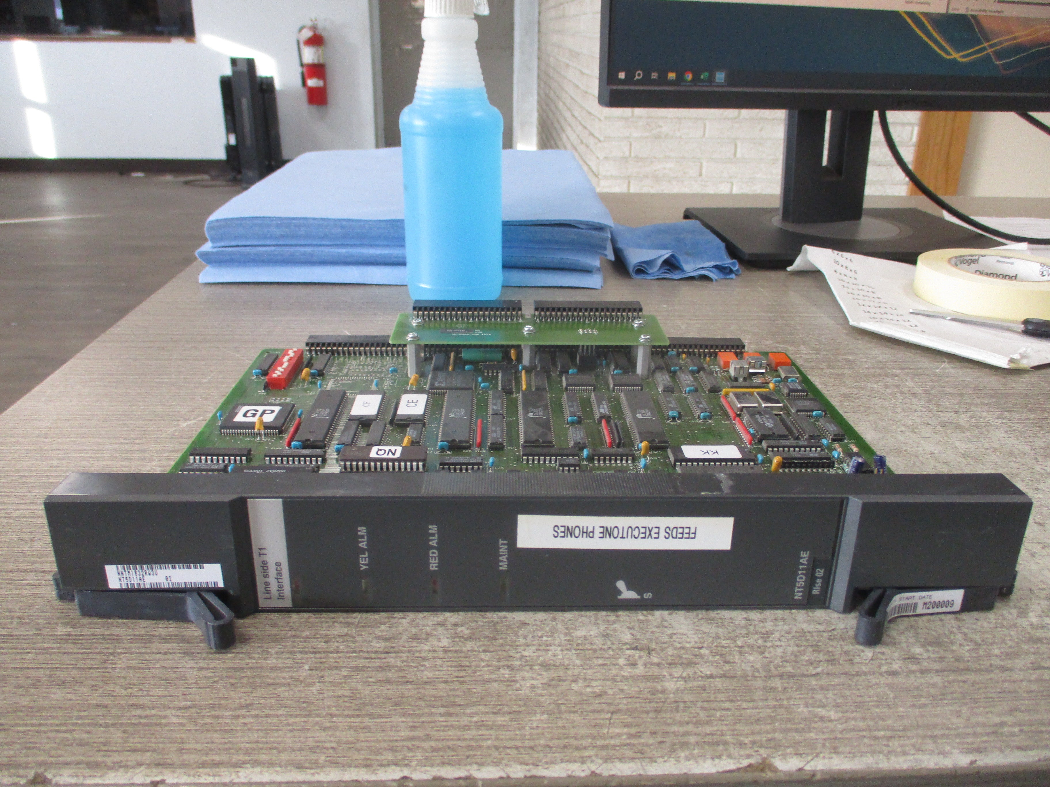 Nortel Meridian Line Side T1 Interface Card NT5D11AE Rlse. 01 Used