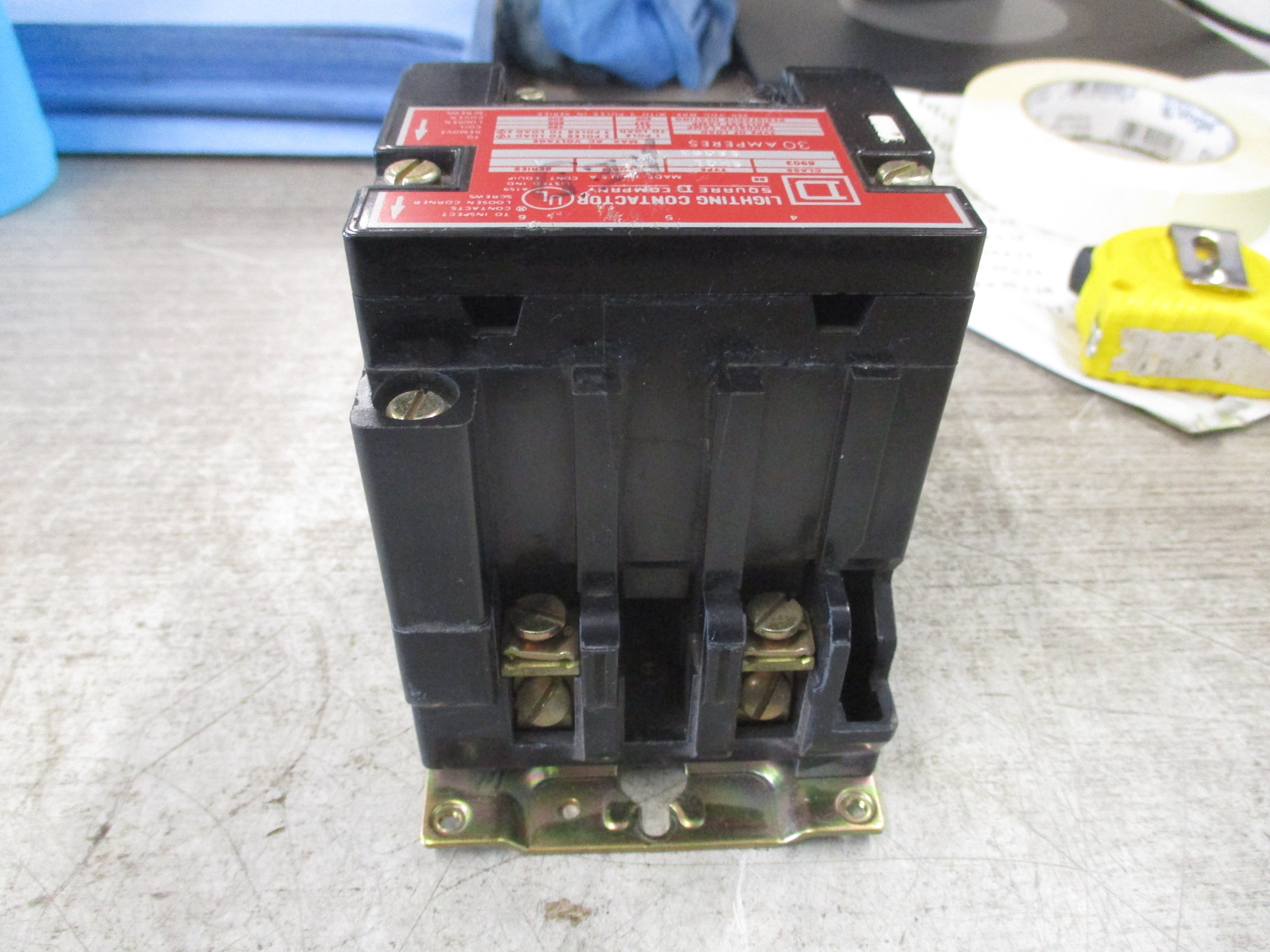 Square D Lighting Contactor 8903 SMO1 240V Coil 30A 600V Used