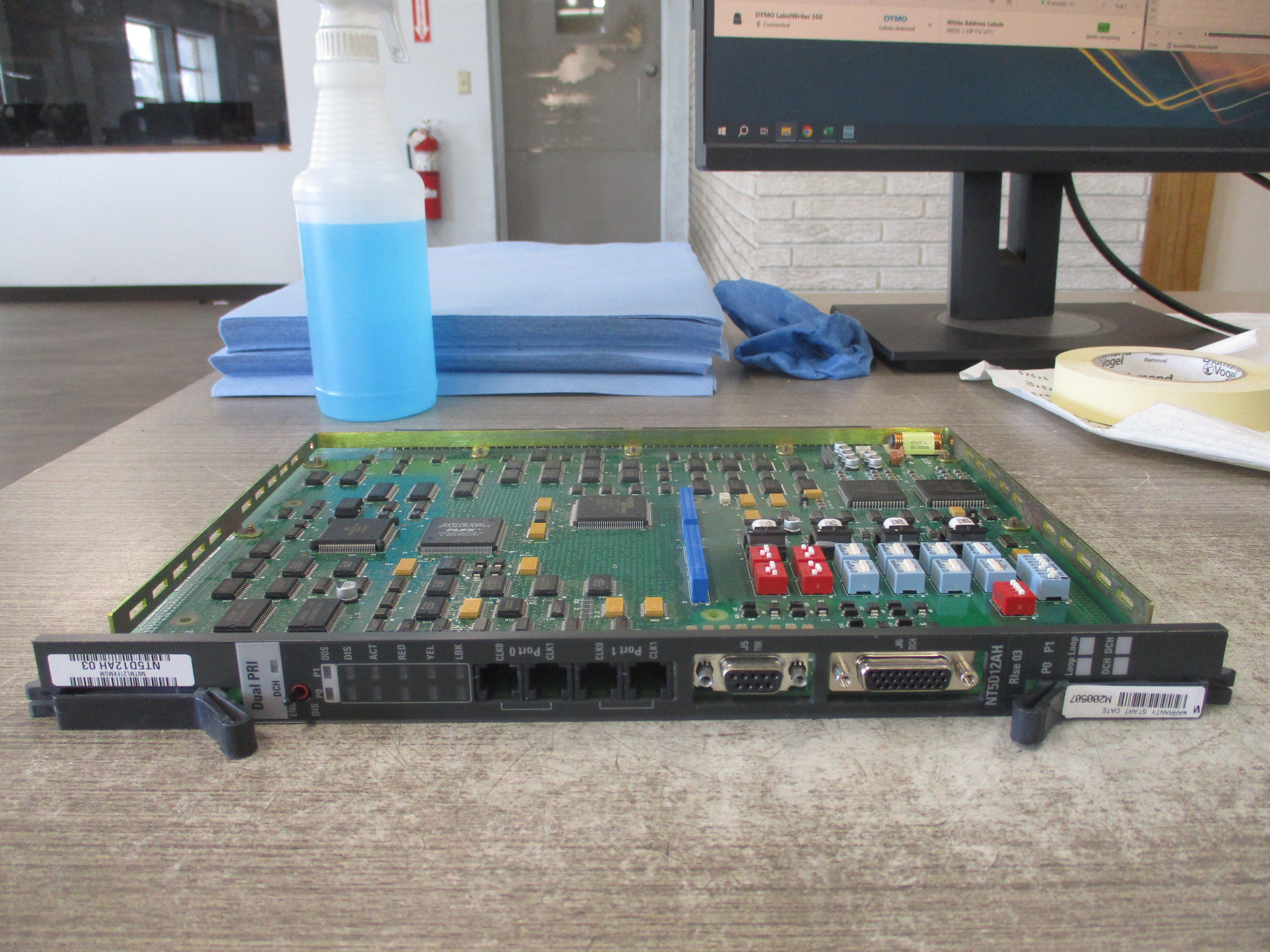 Nortel Meridian Dual Port PRI Card NT5D12AH Rlse 03 Used