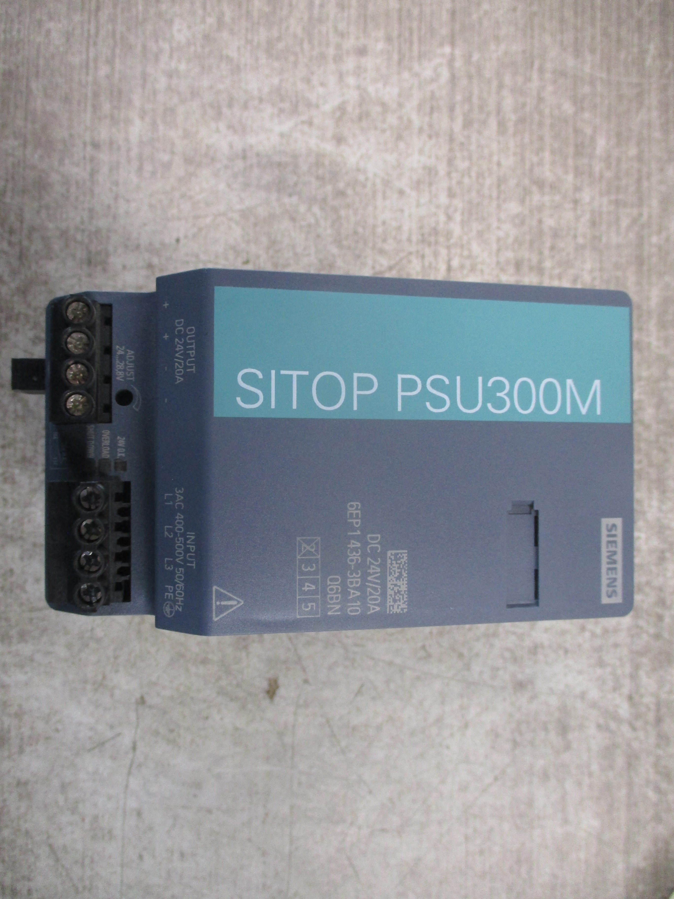 Siemens SITOP PSU300M Power Supply 6EP1436-3BA10 Input: 3AC 400-500V 1.2-1.0A