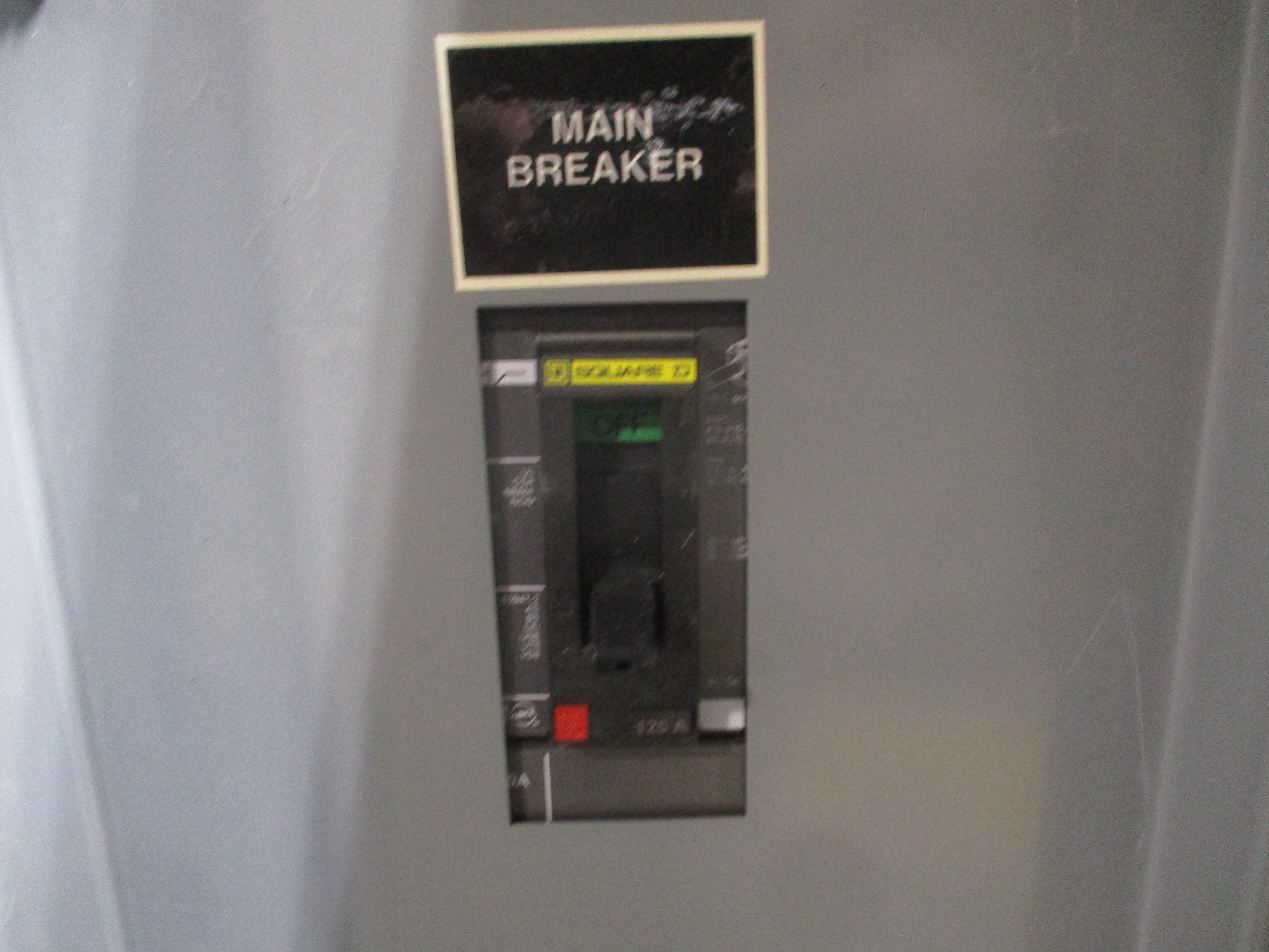 Square D Main Breaker Circuit Breaker Panel 12224323970070001 125A Main 125A Max