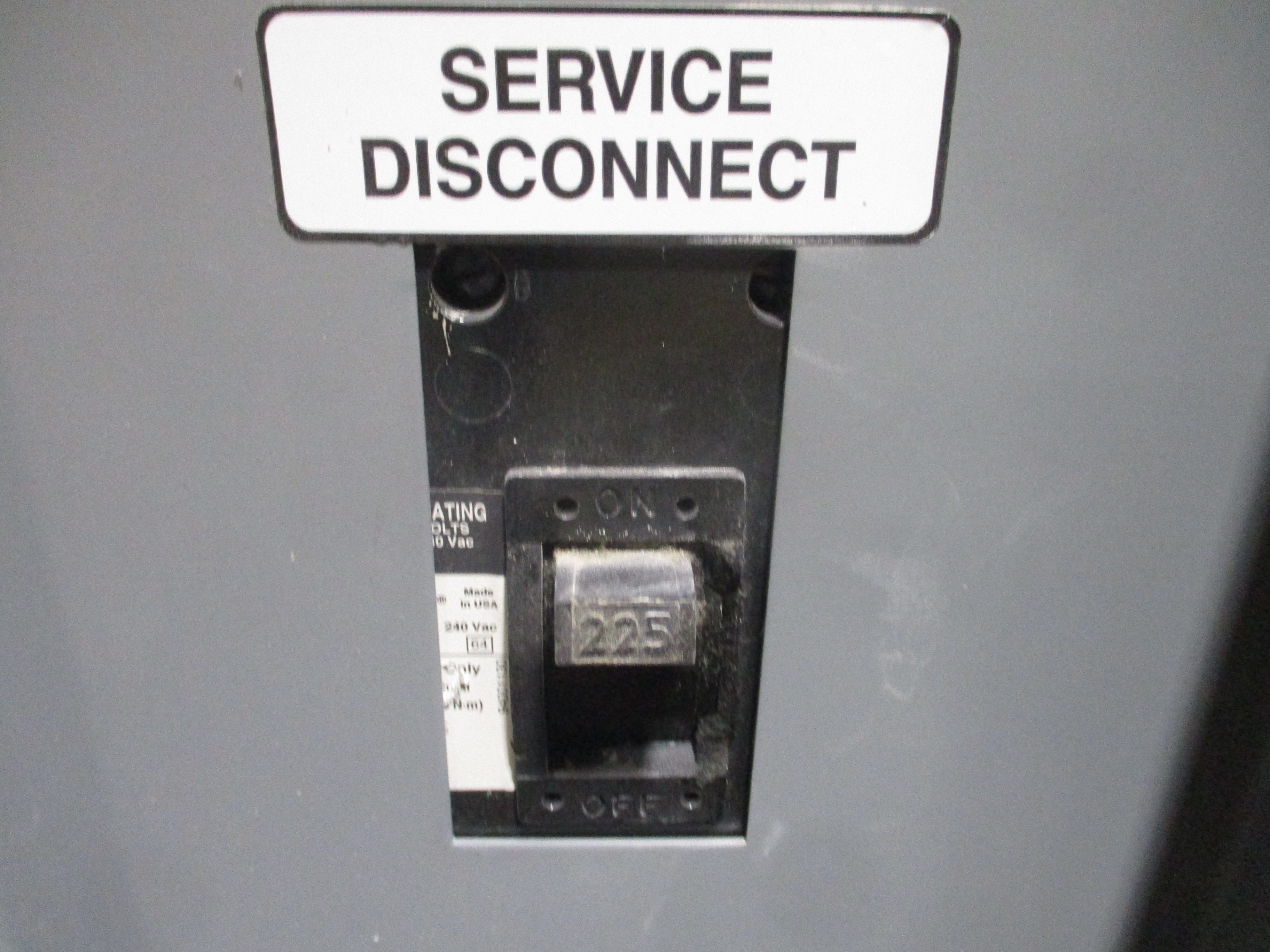Square D Main Breaker Circuit Breaker Panel NQOD454L225CU Main 225A Max 225A