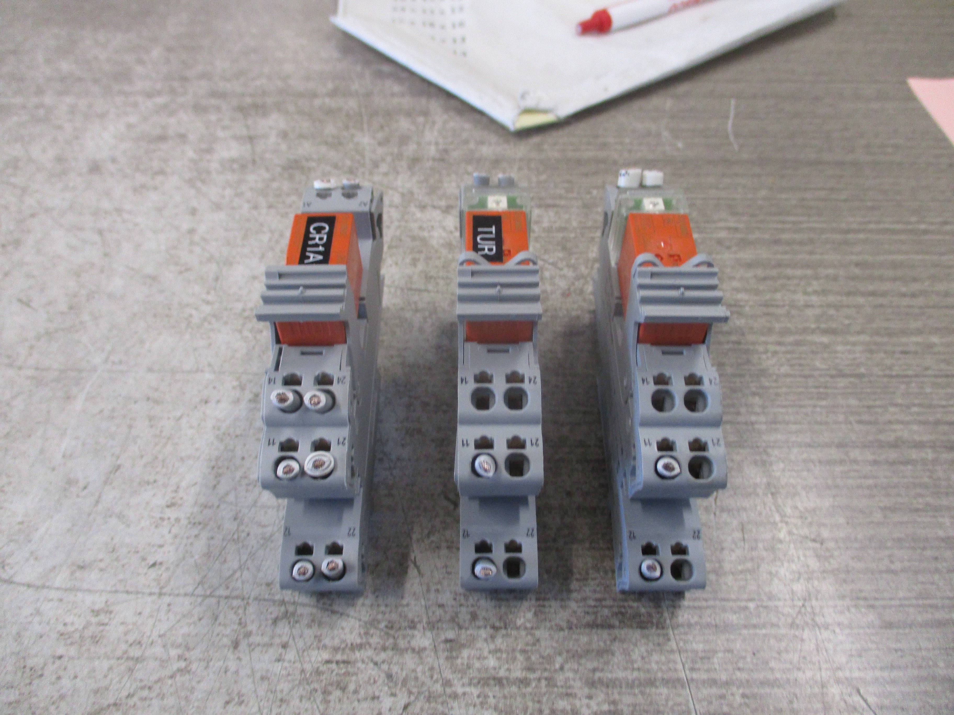 Tyco Schrak Relay RT424024 24VDC w/ Base *Lot of 3* Used
