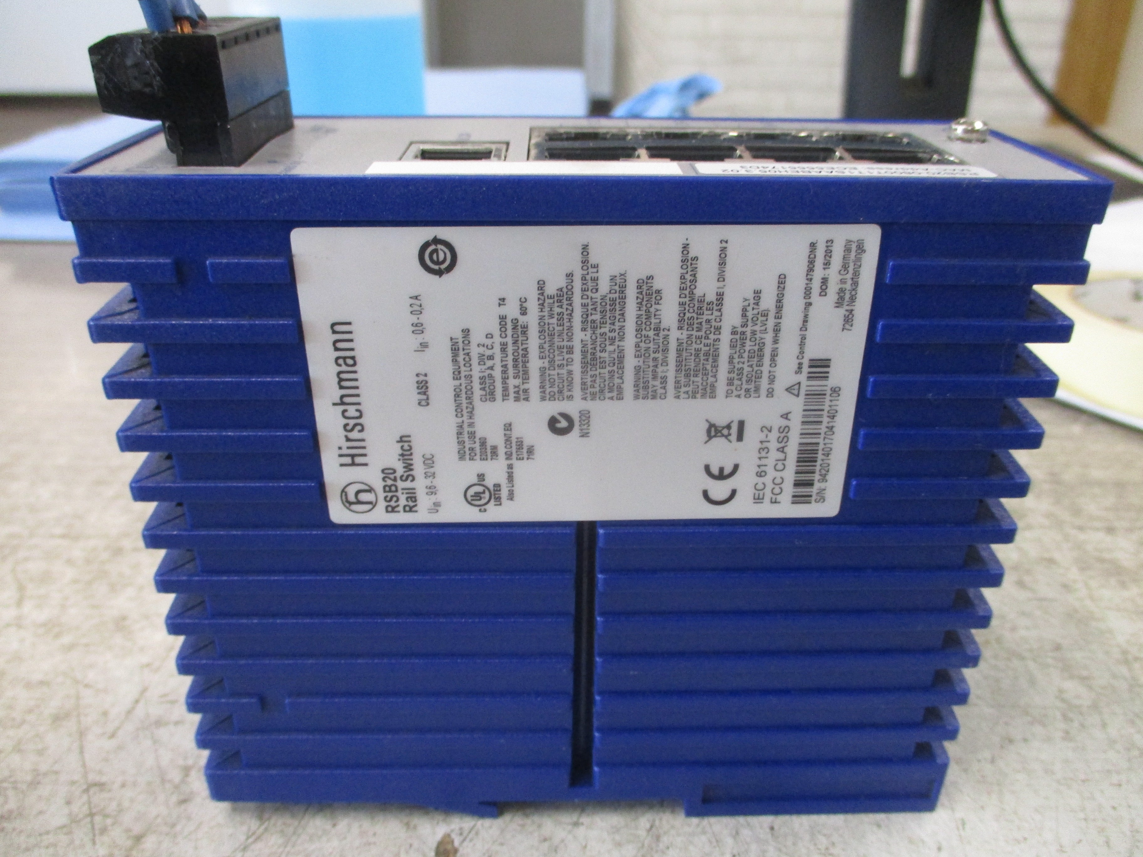 Hirschmann RSB20 Rail Switch RSB20-0800T1T1SAABEH05.3.02 8-Port 9.6-32VDC