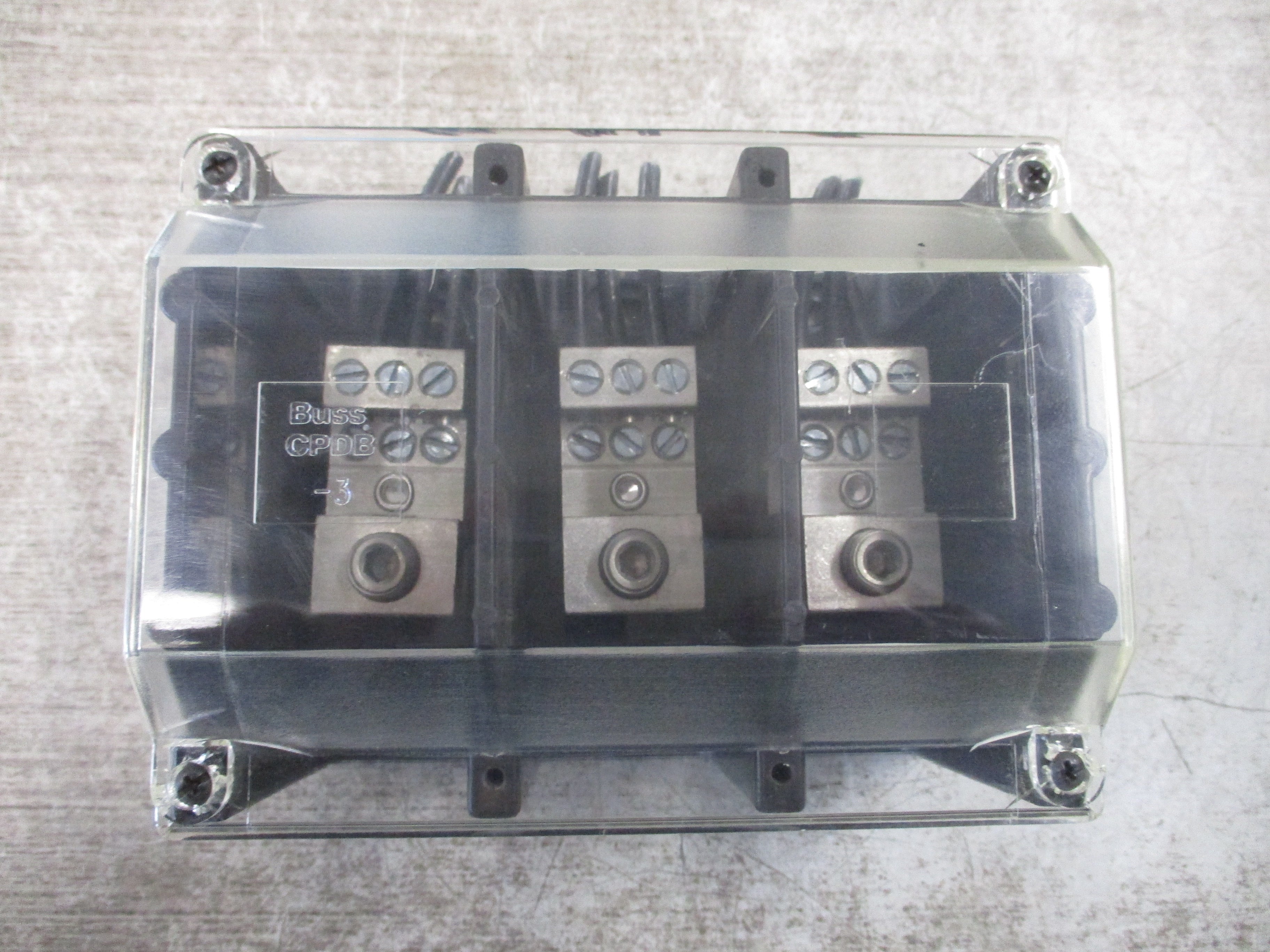 Cooper Bussmann Power Distribution Block PDB321-3 175A 600V 3P Line (1): 2/0-8