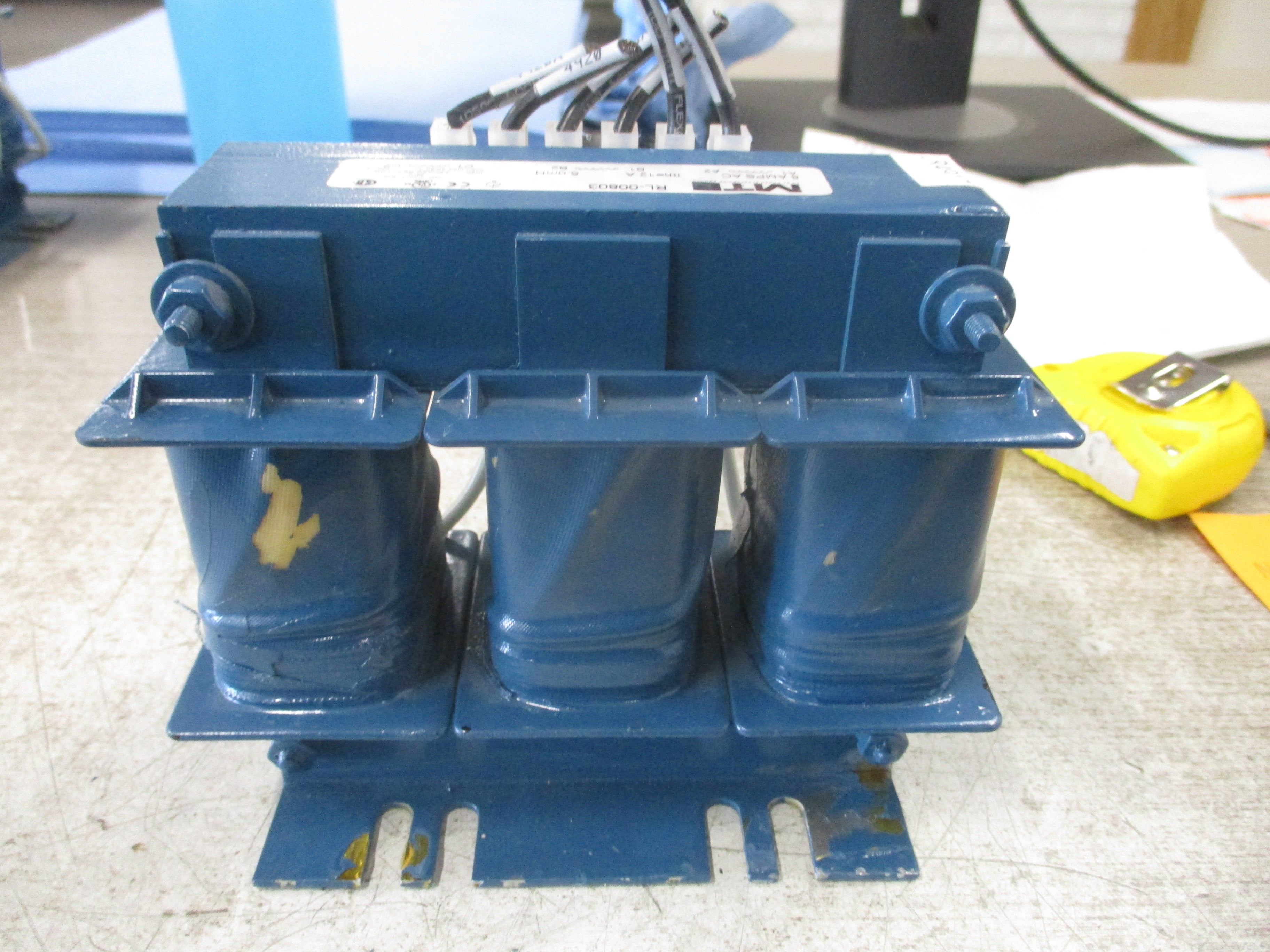 MTE Line Reactor RL-00803 8A 5mH 600V Used