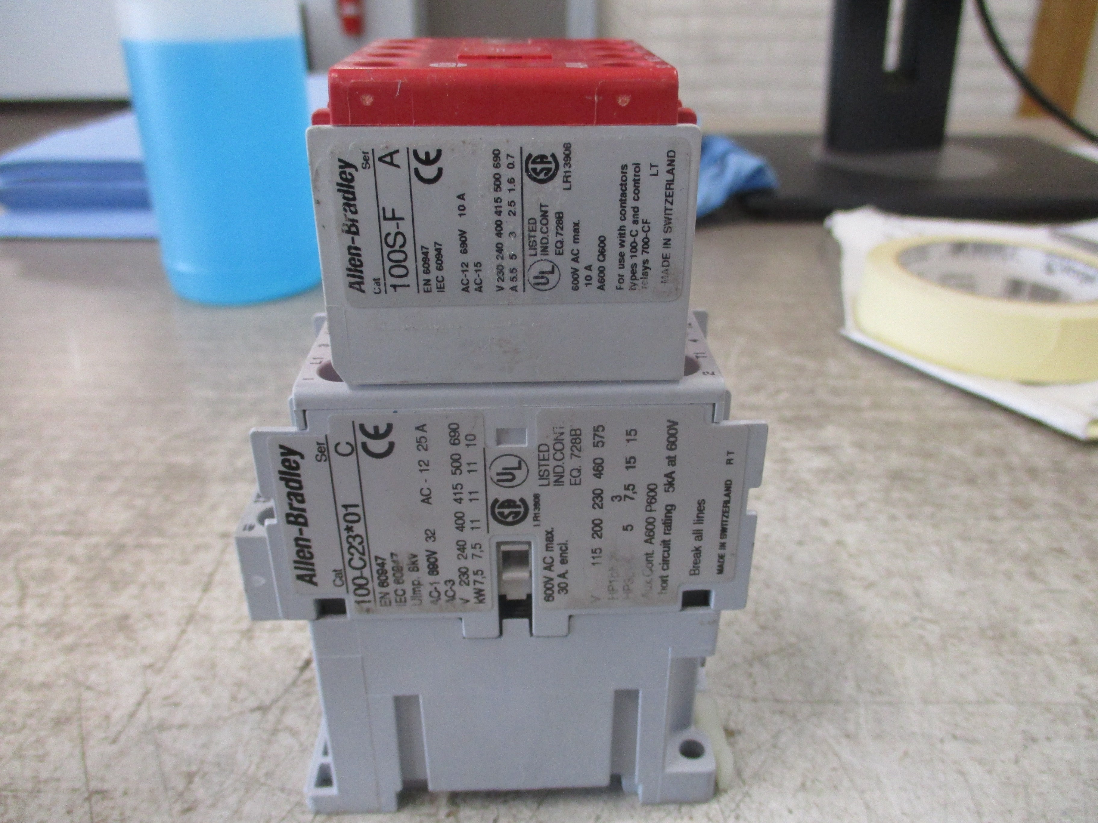 Allen-Bradley Safety Contactor 100S-C23D05C Ser. C 120V Coil 23A Used