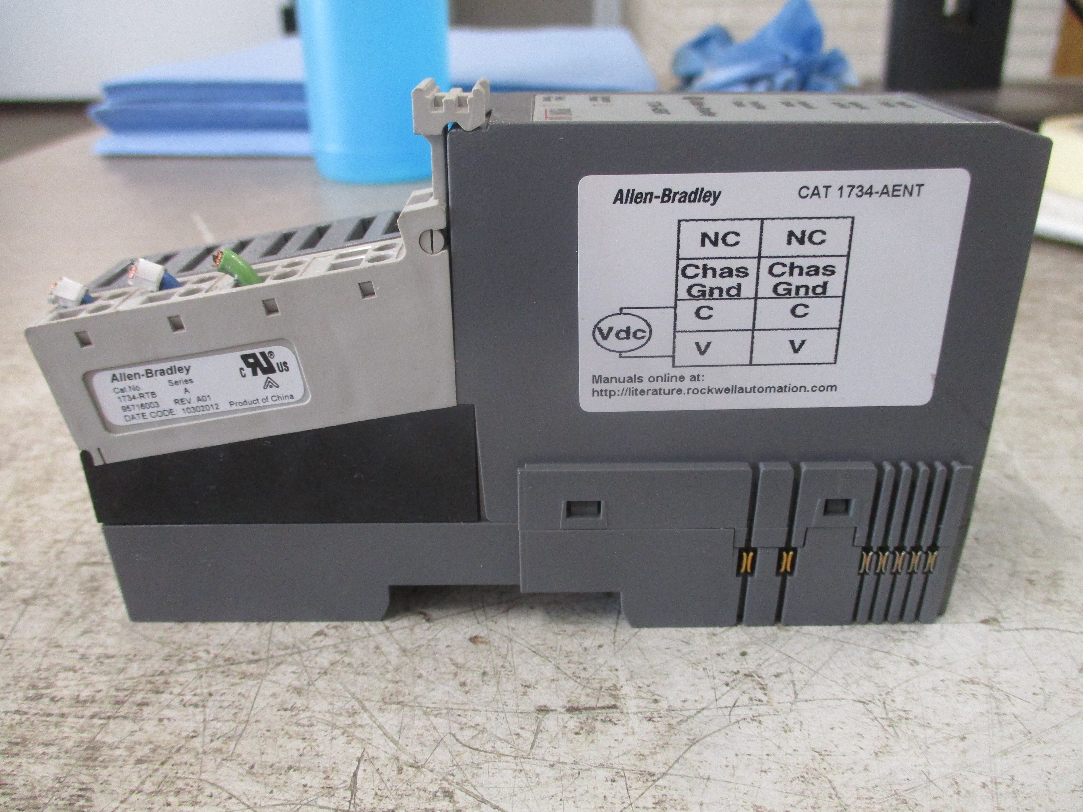 Allen-Bradley EtherNet/IP Ethernet Adapter 1734-AENT Ser. A F/W: 3.011 Used