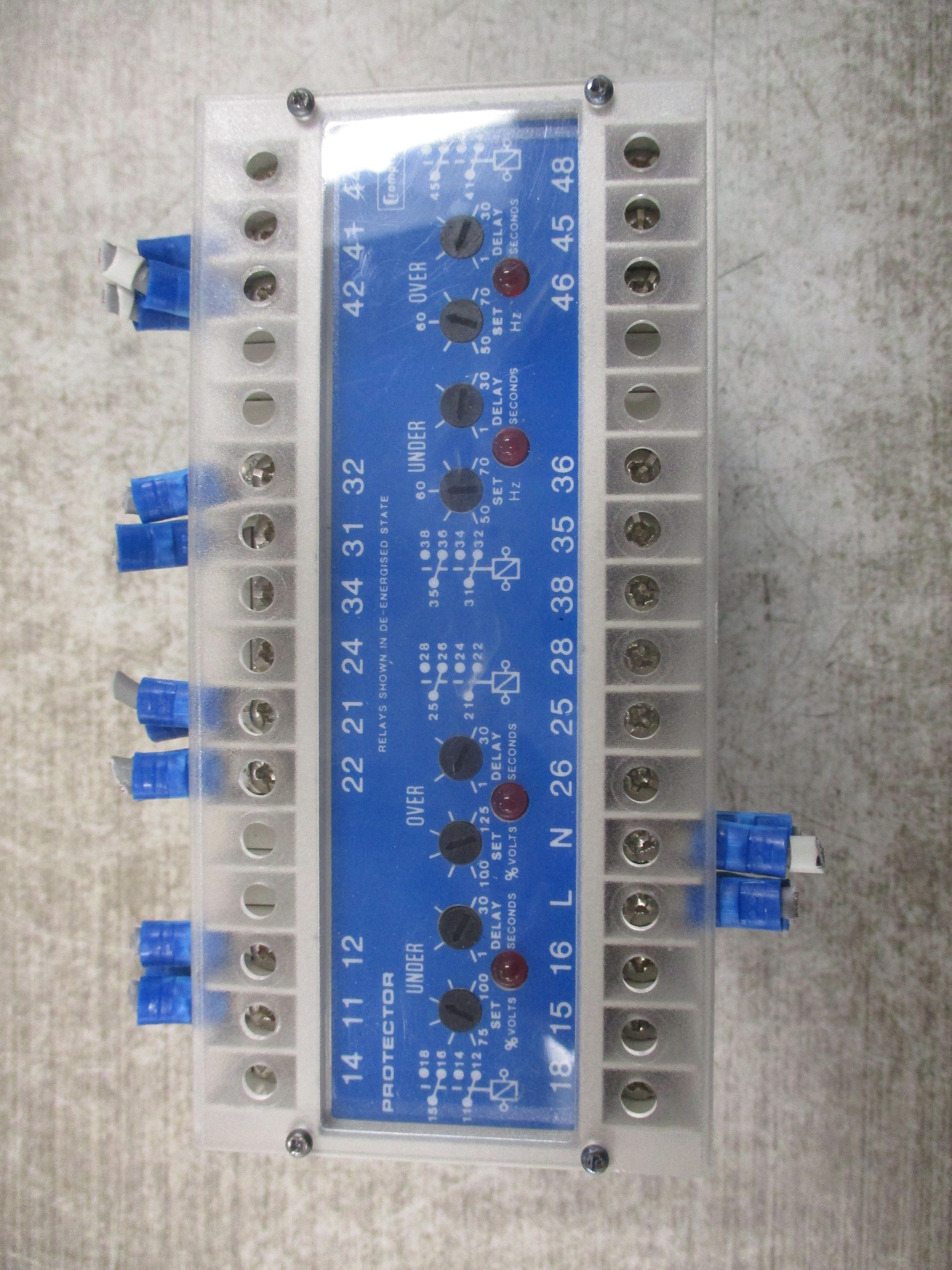 Crompton Protector Relay 256-PHVU-PQBX-C6-LC-KG 120V 60Hz Used