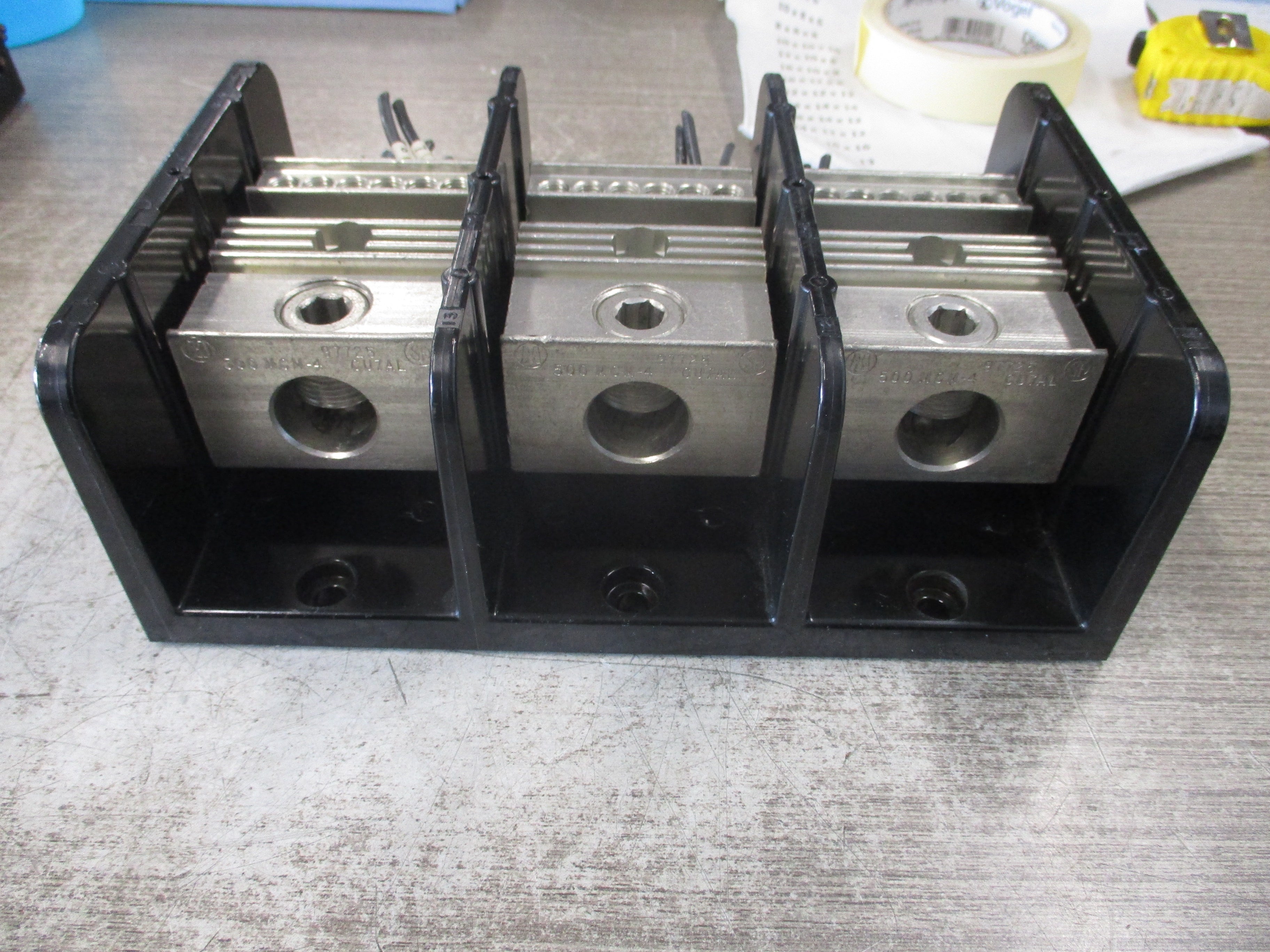 Square D Terminal Block 9080 LBA365112 380A 600V 3P Line (1): #4-500MCM