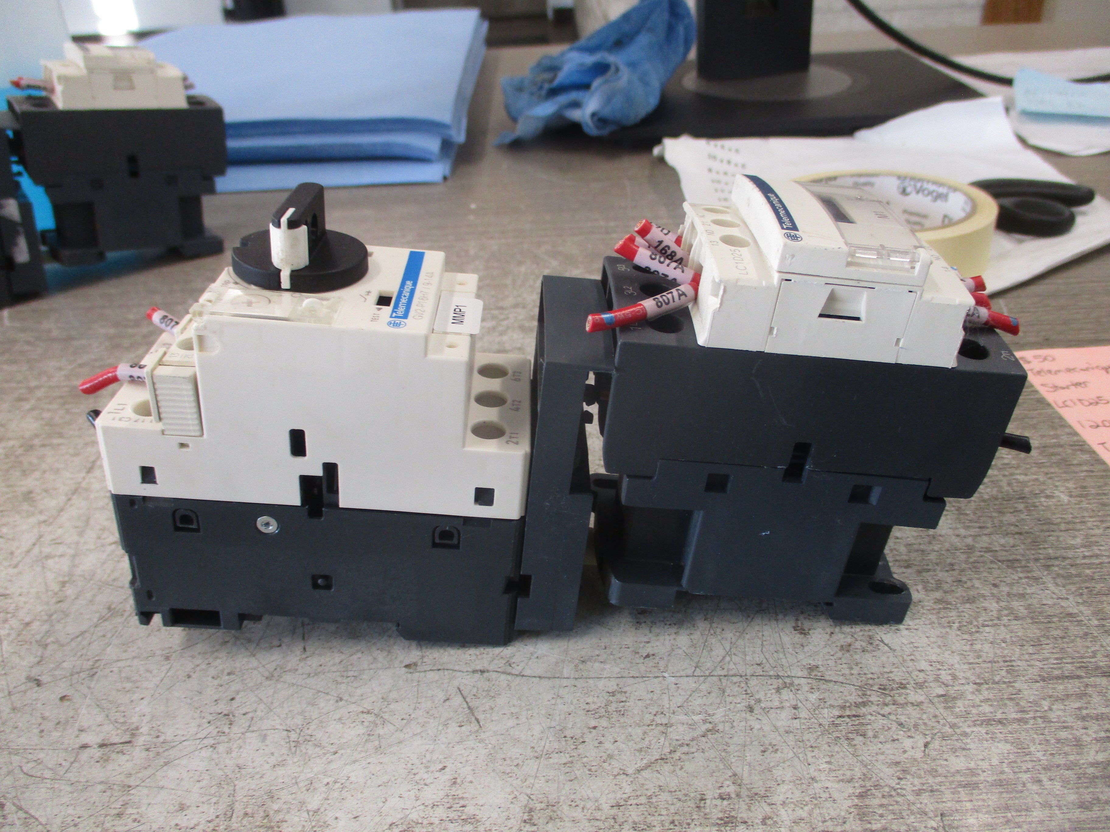 Telemecanique Starter LC1D25/GV2-P16H7 120V Coil Trip: 9-14A Used
