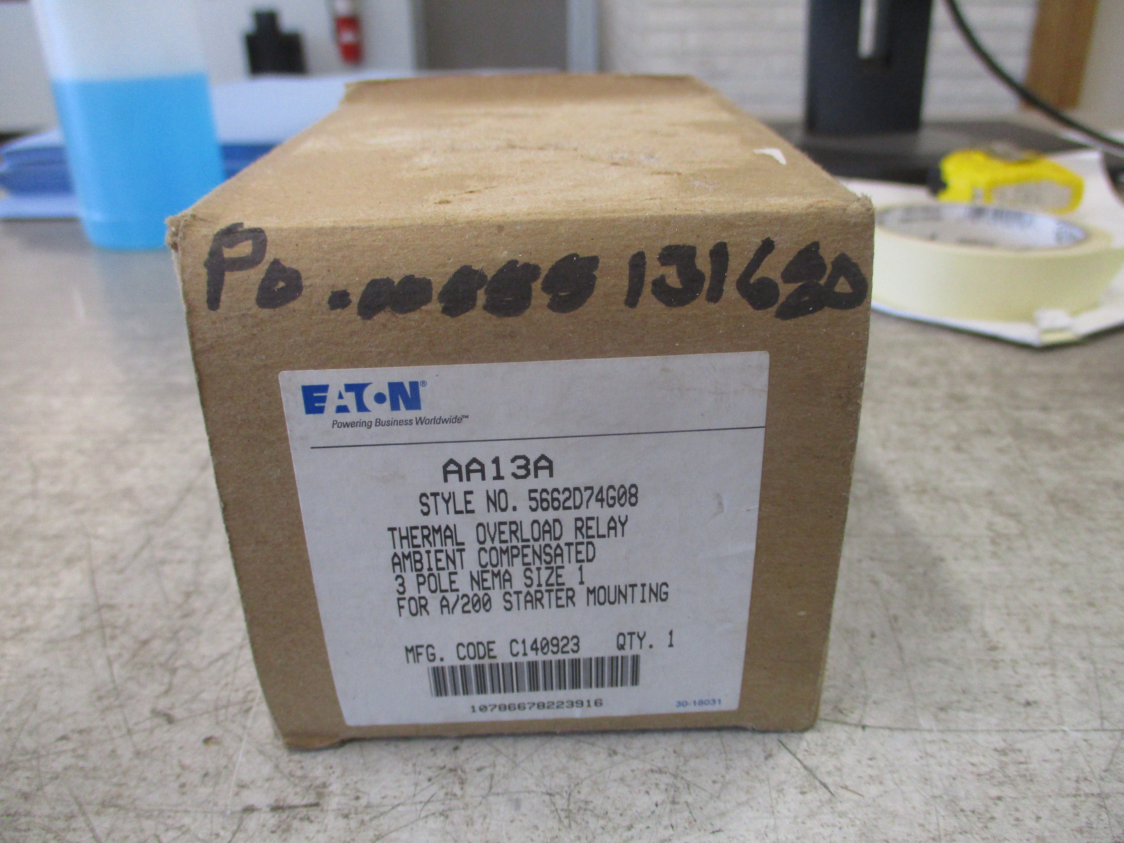Eaton Overload Relay AA13A Style #: 5662D74G08 Size 1 3P New Surplus
