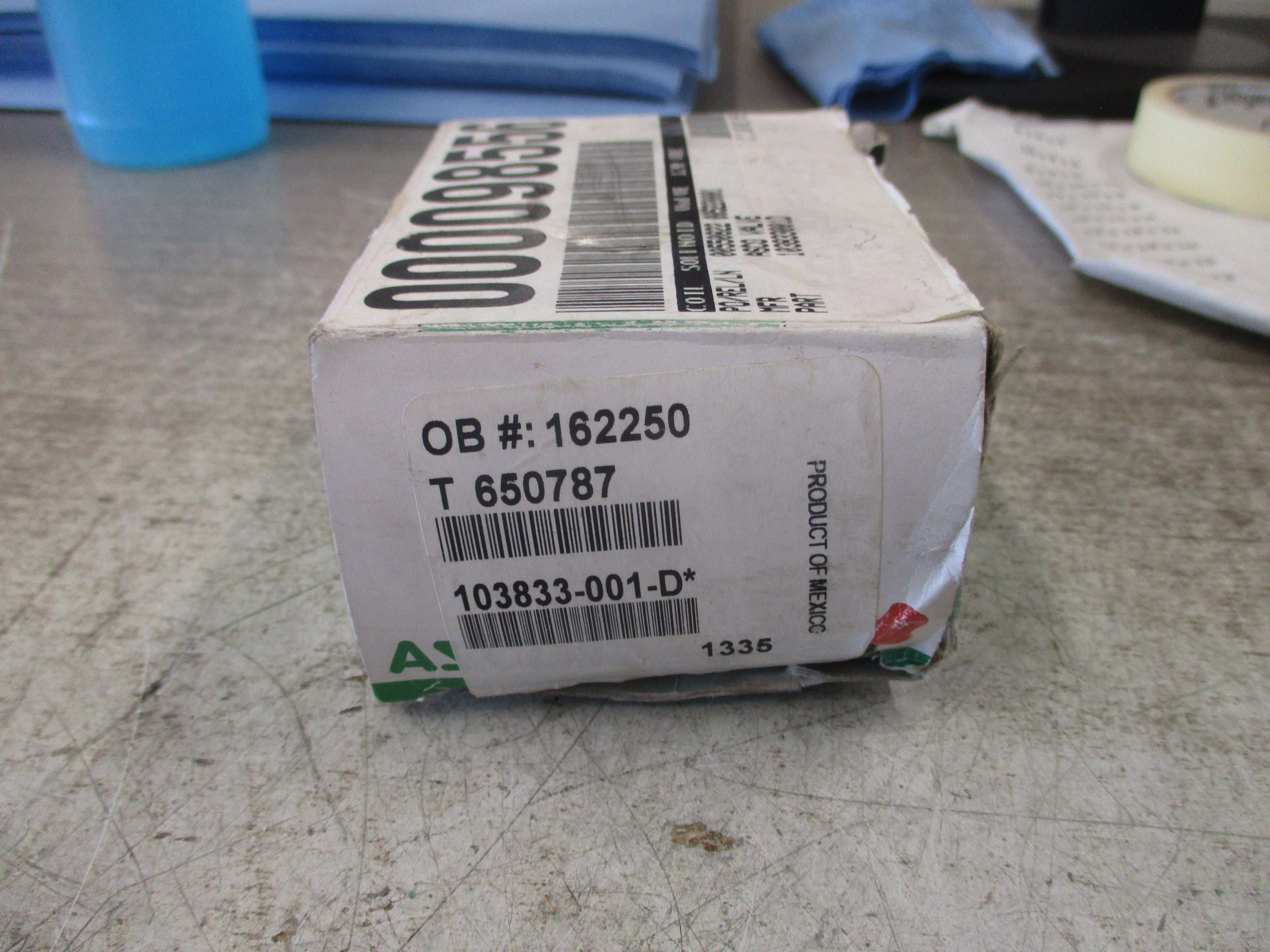 Asco Solenoid Coil 103833-001-D* 120VDC New Surplus