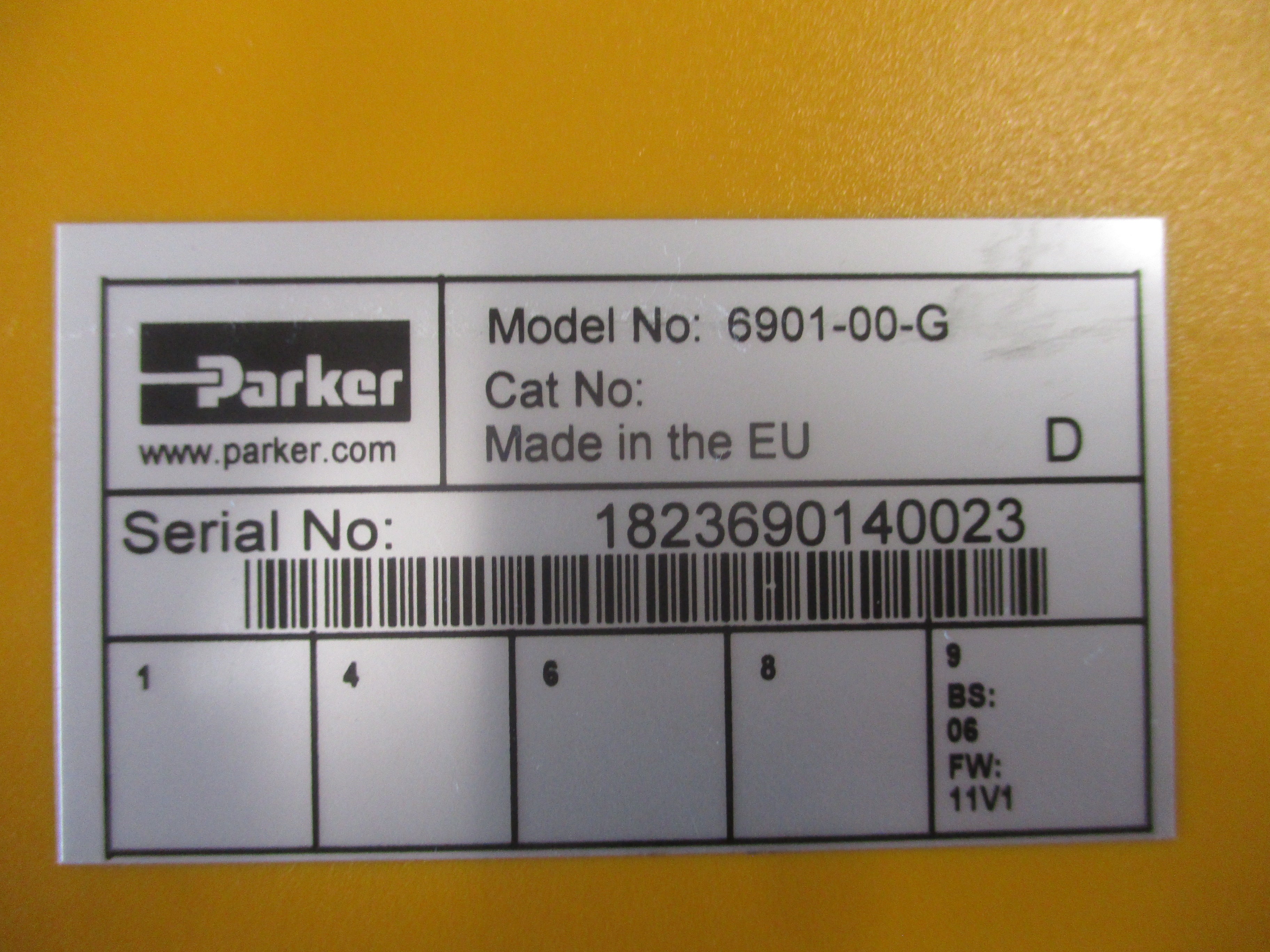 Parker Keypad 6901-00-G Used