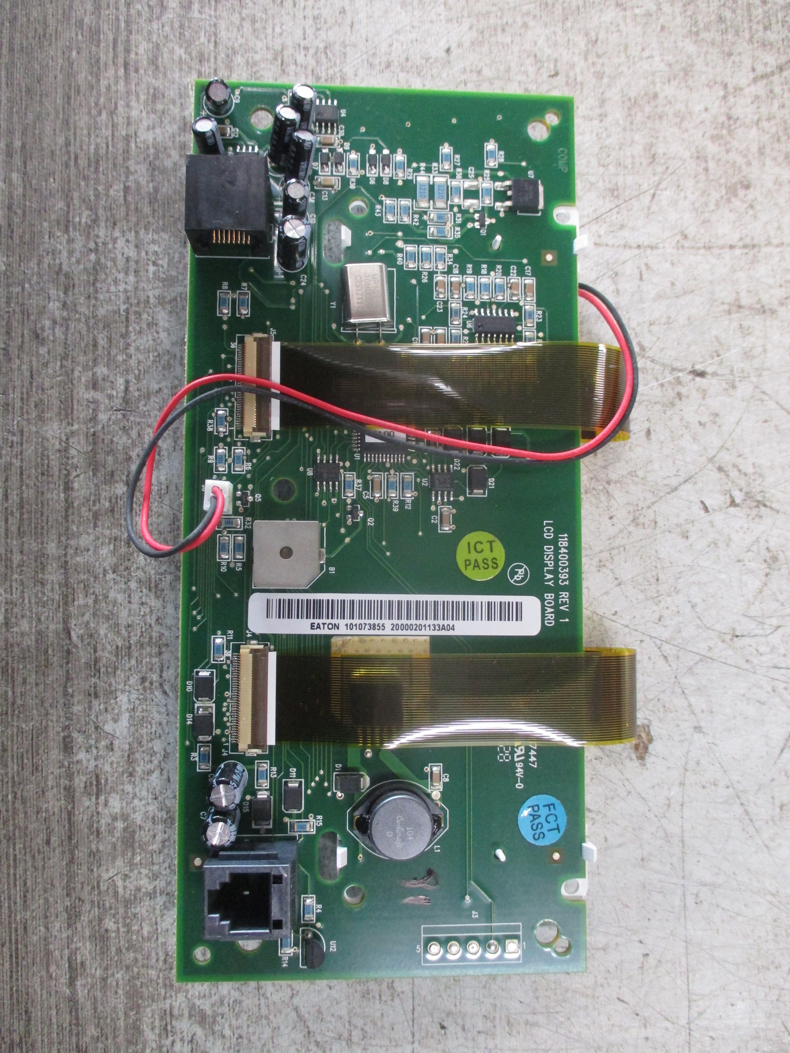 Liebert LCD Display Board 118400393 Rev. 1 Used