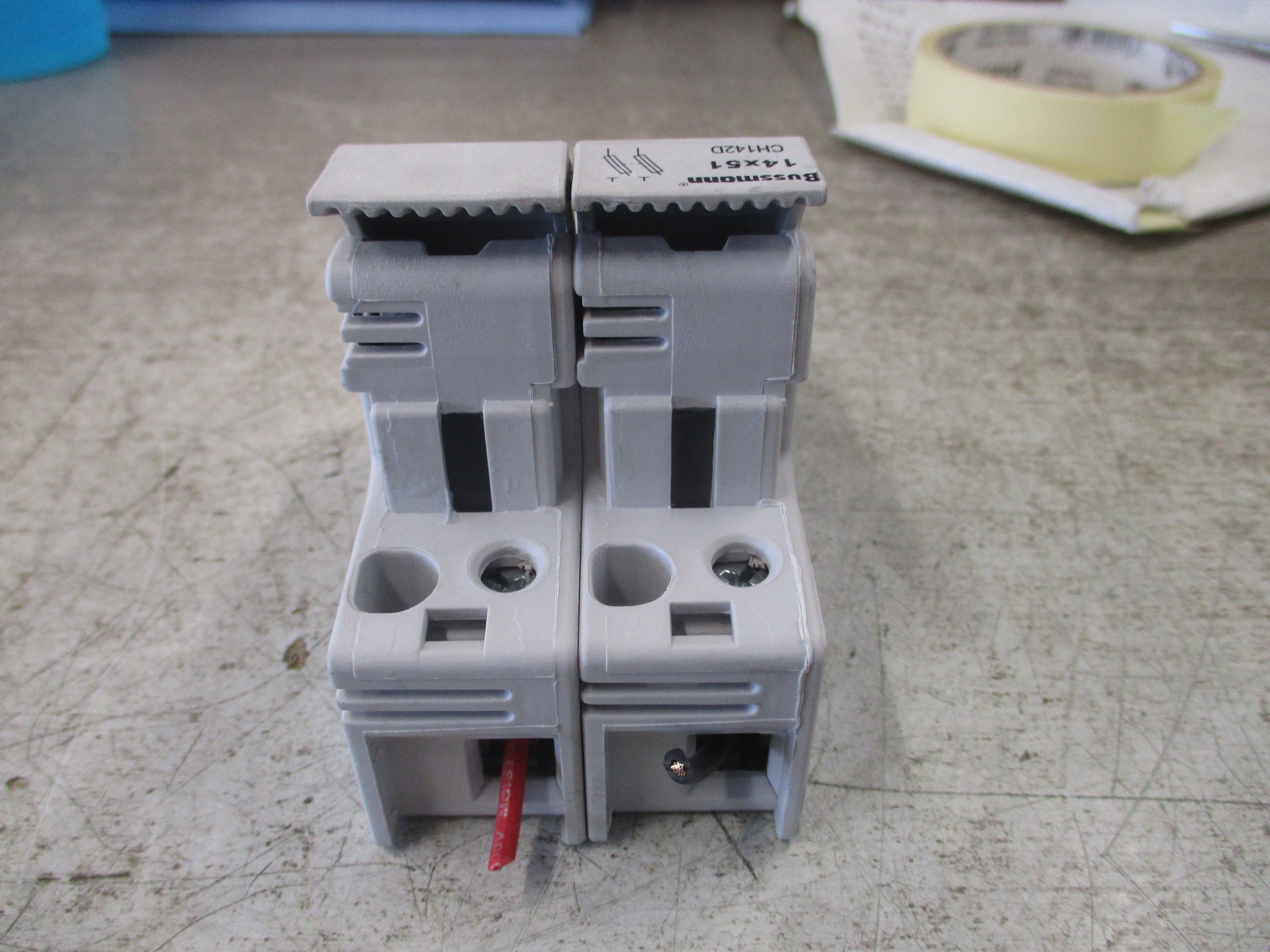 Bussmann Fuse Holder CH142D 40A 600V 2P Used
