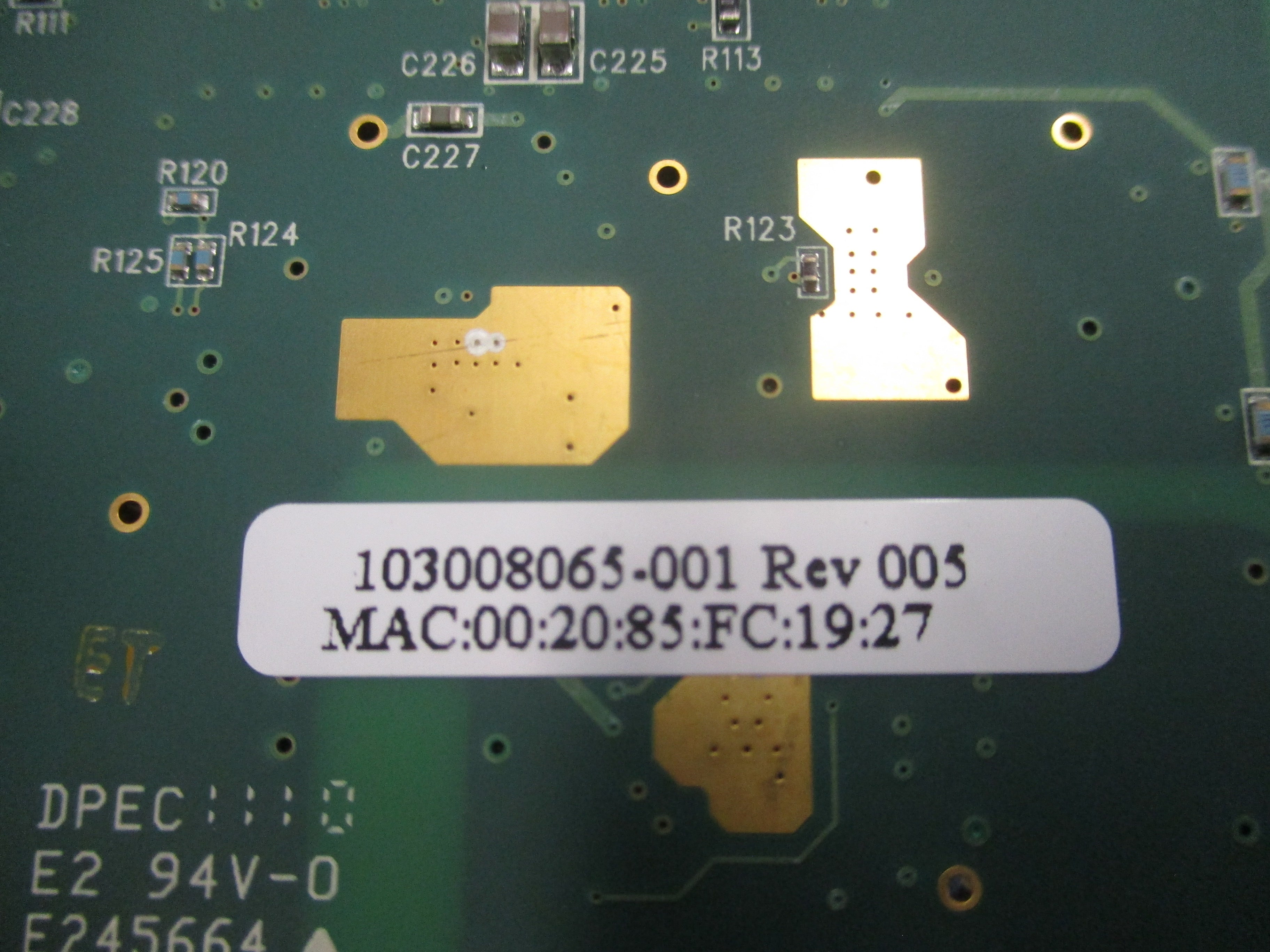 Eaton PXGX PDP Power Xpert Gateway 103008065-001 Rev. 005 *Bent Face Plate* Used