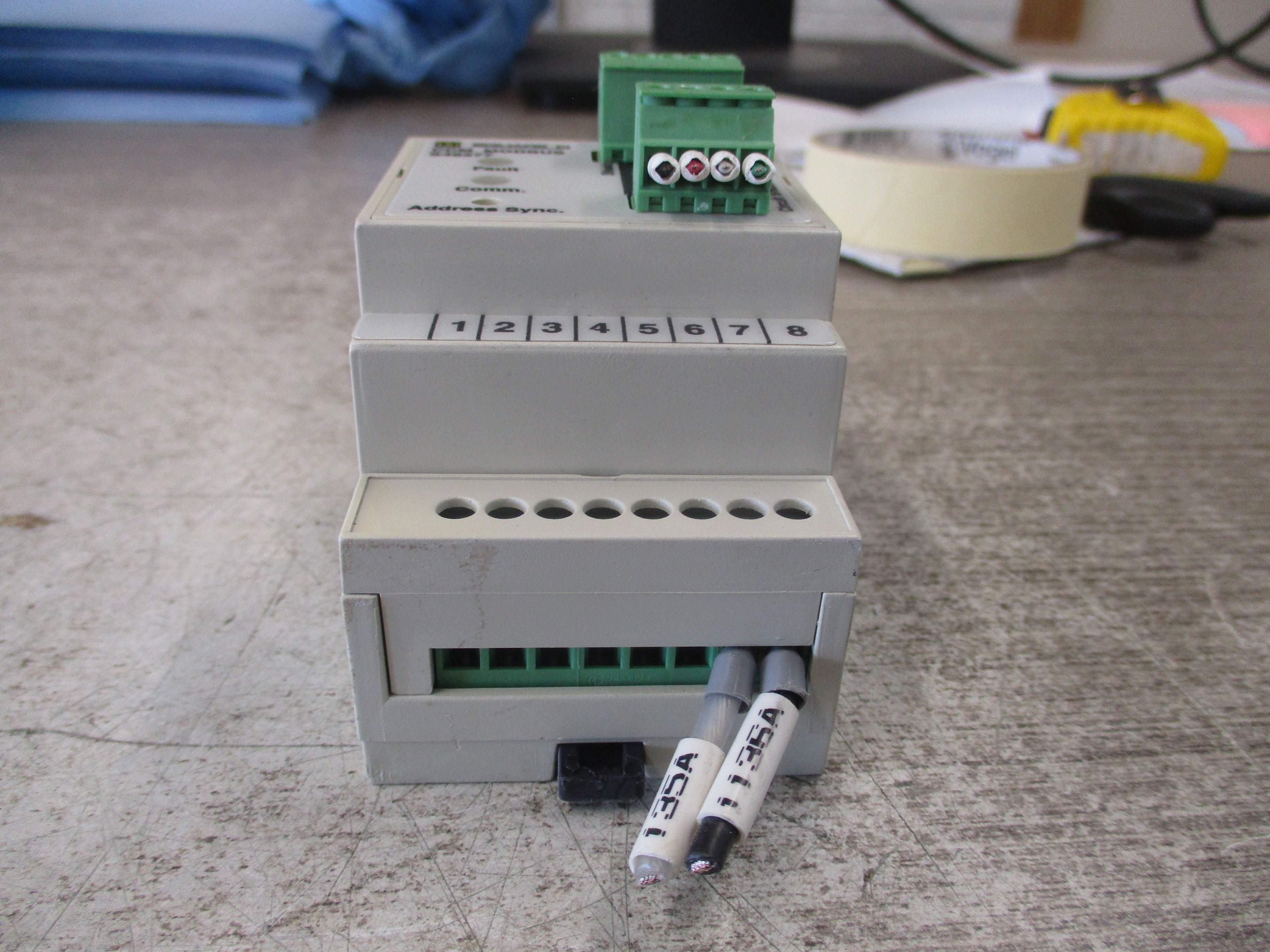 Square D CCM Modbus Module S48377 *Missing (1) Terminal Cover* Used