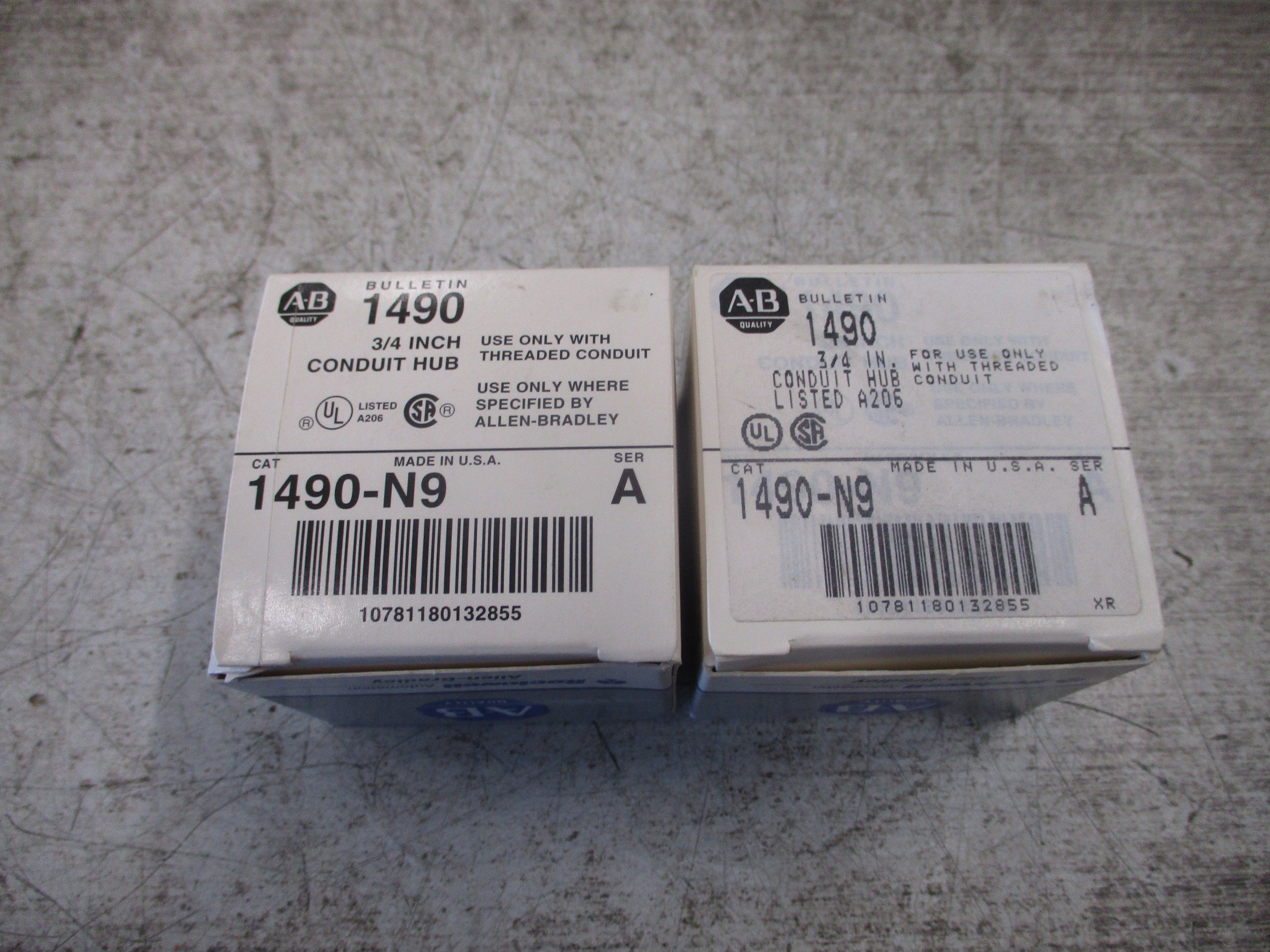 Allen-Bradley Conduit Hub 1490-N9 Ser. A 3/4" *Lot of 2* New Surplus