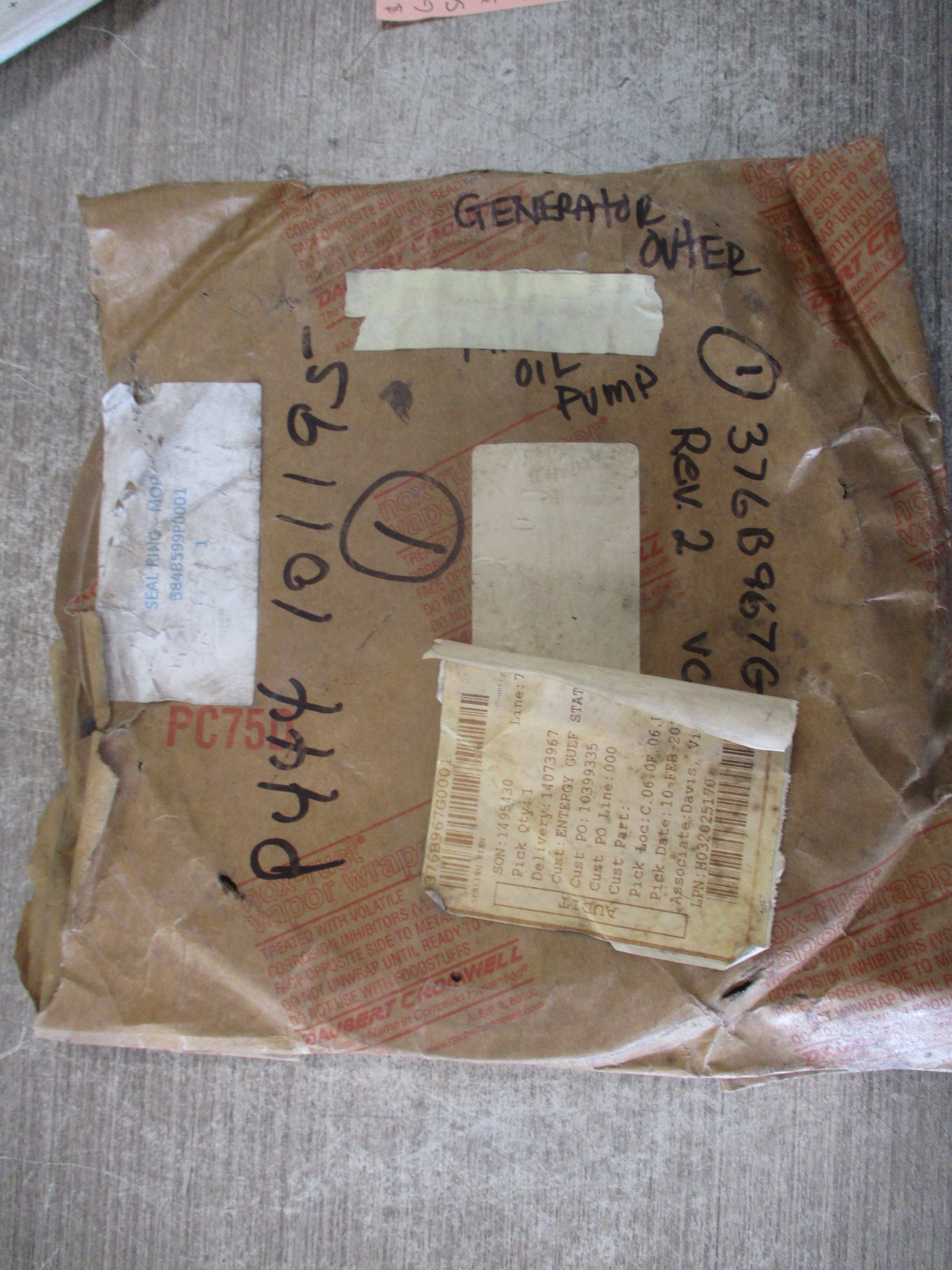 GE Seal Ring 384B599P0001/0376B967G0001 New Surplus