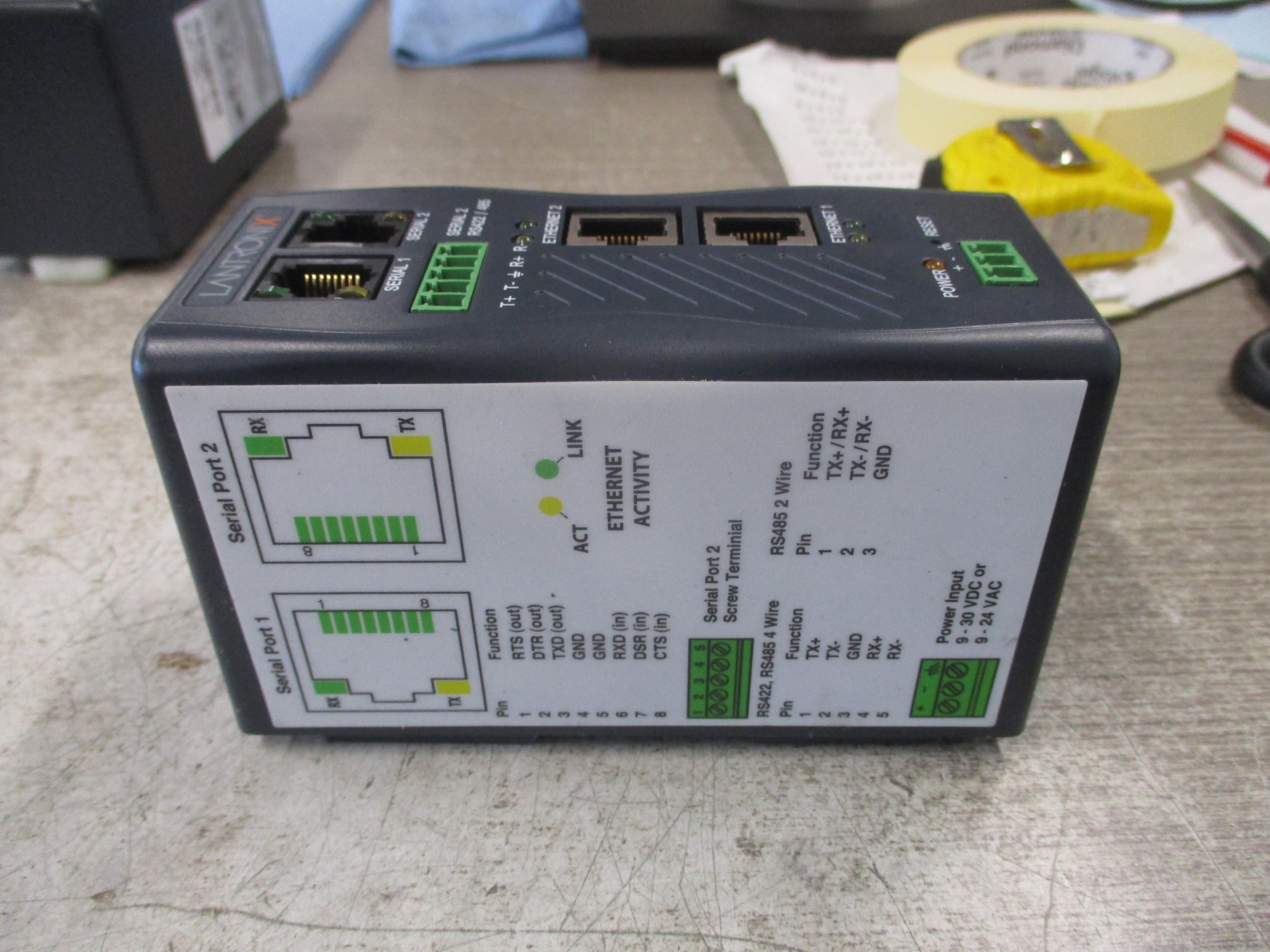 Lantronix xPress DR+ Serial-to-Ethernet Device Server 310-546-R Rev. E 2.3W