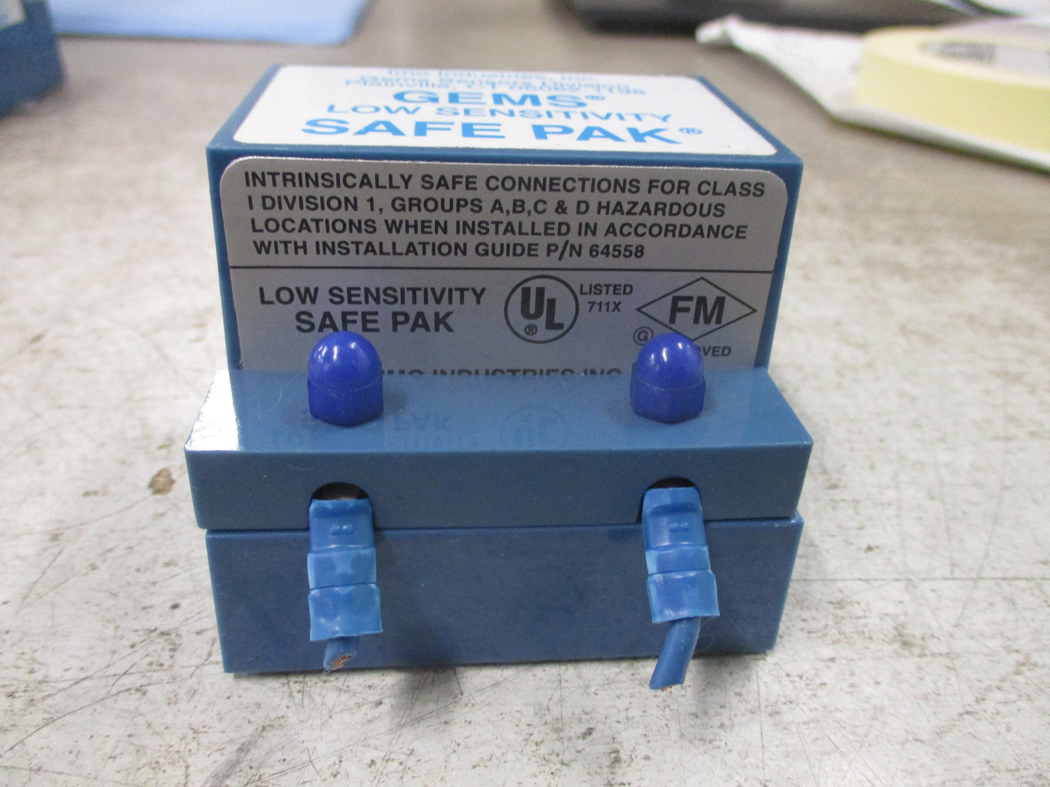 Gems Low Sensitivity Safe Pak ST-64101 10VA 120V 0.08A N.O. Used