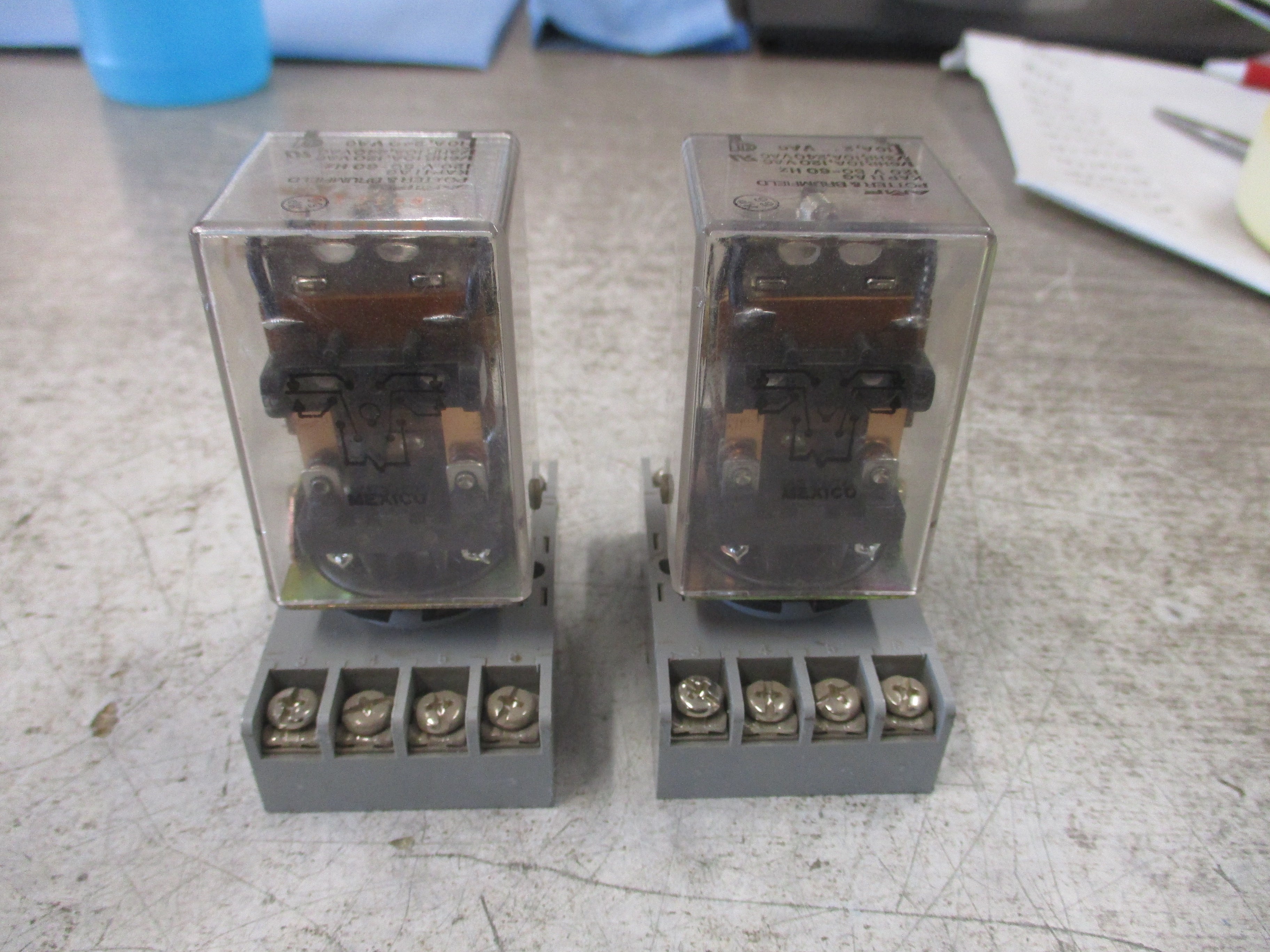 AMF Potter & Brumfield Relay KAP11AG 120V Coil W/Base *Lot of 2* Used
