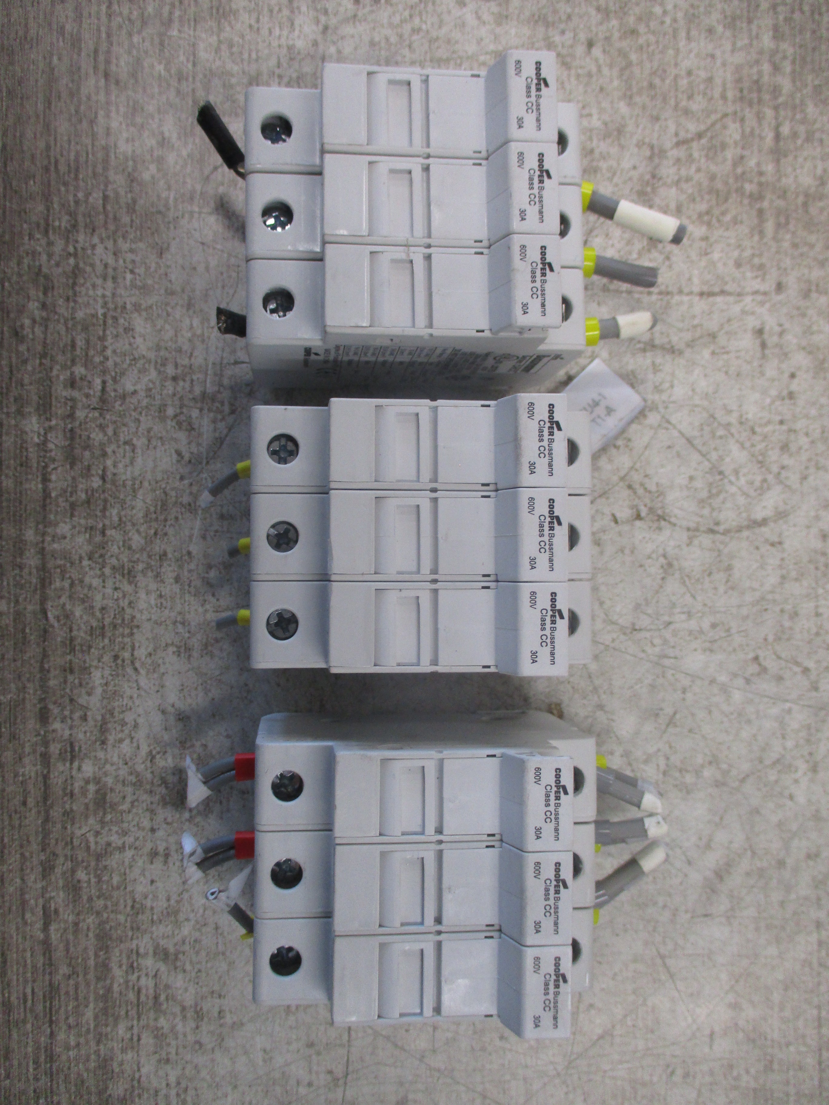 Bussmann Fuseholder CHCC 3 30A 600V 3P *Lot of 3* Used