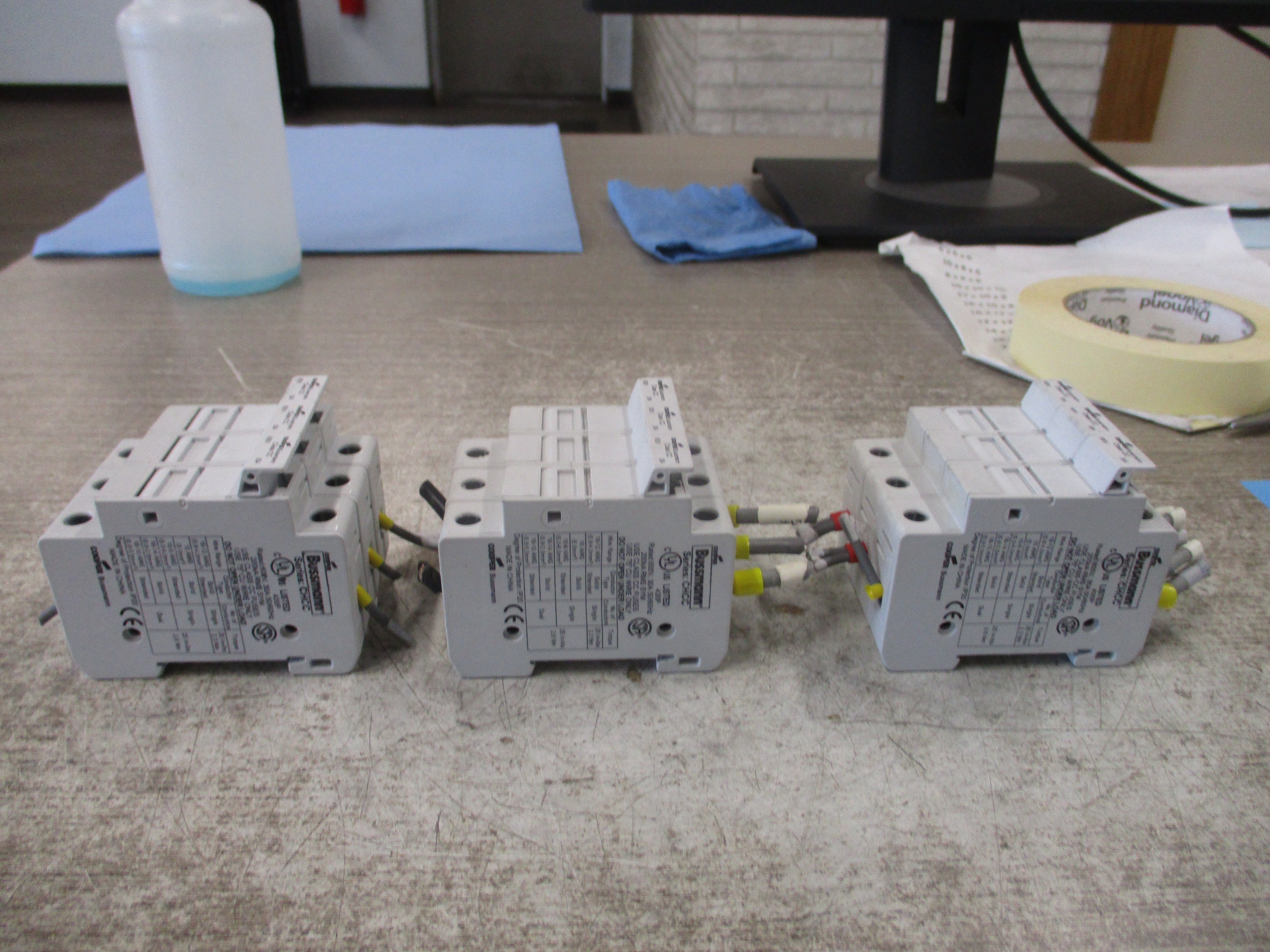 Bussmann Fuseholder CHCC 3 30A 600V 3P *Lot of 3* Used