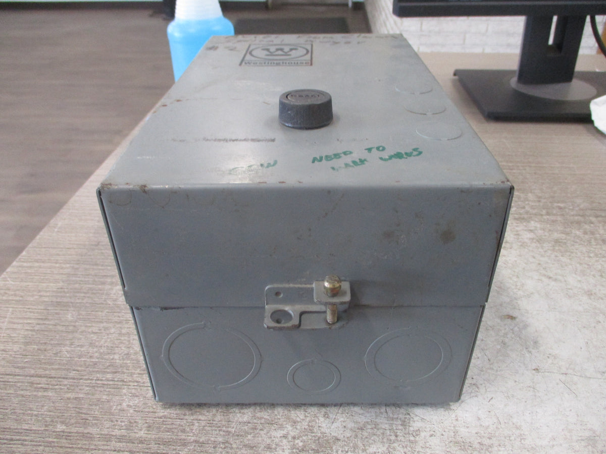 Westinghouse Enclosed Size 0 Starter A200M0CAC 240V Coil Used