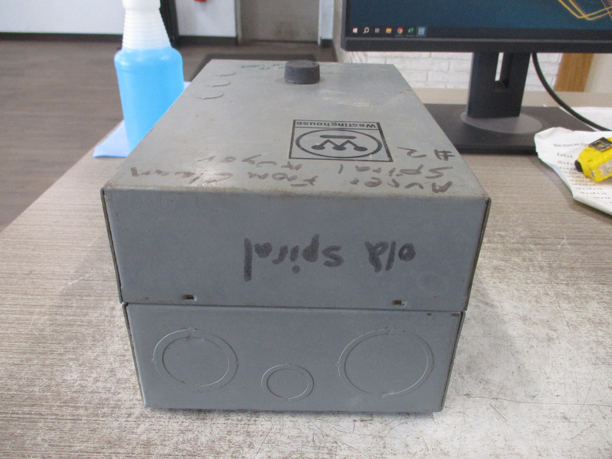 Westinghouse Enclosed Size 0 Starter A200M0CAC 240V Coil Used