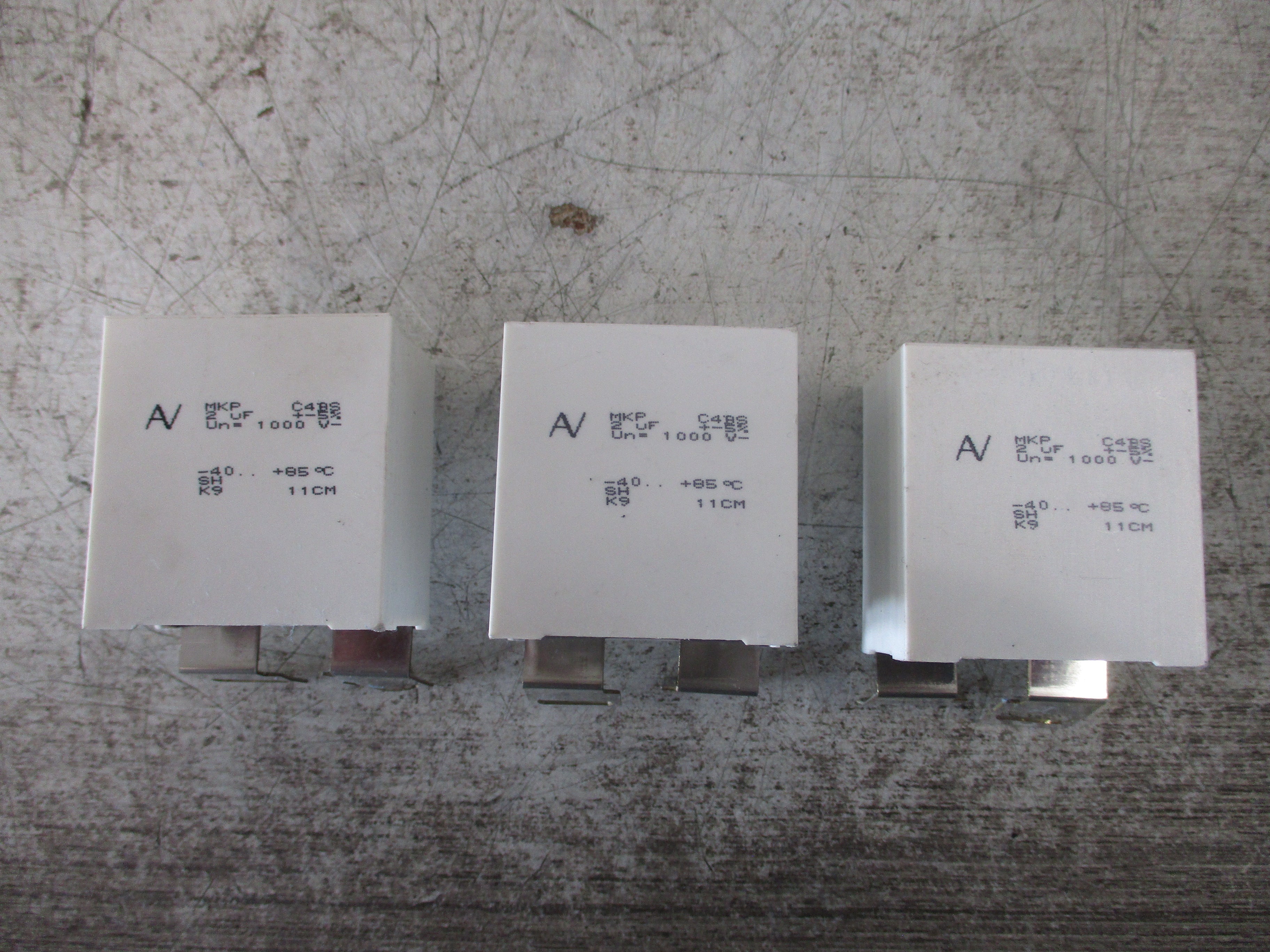 Kemet Capacitor MKP C4BS 2uF 1000V *Lot of 3* Used