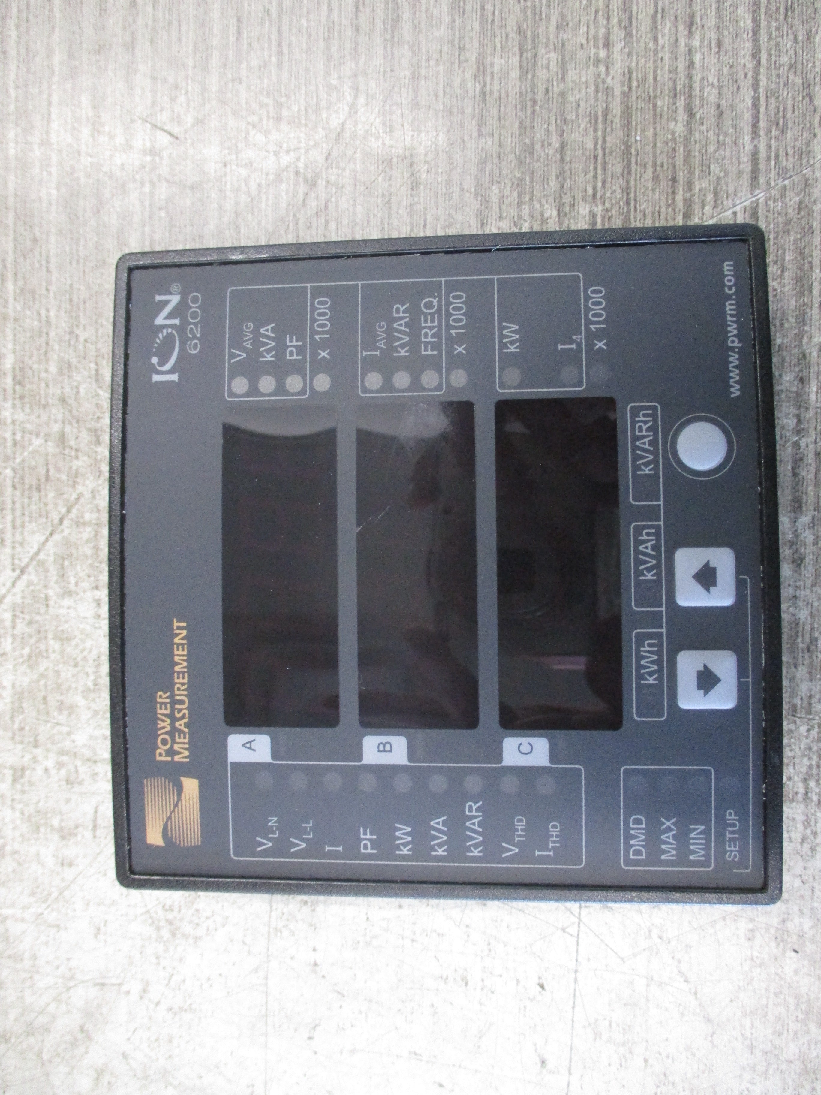 Power Measurement ION 6200 Display P620DB Used
