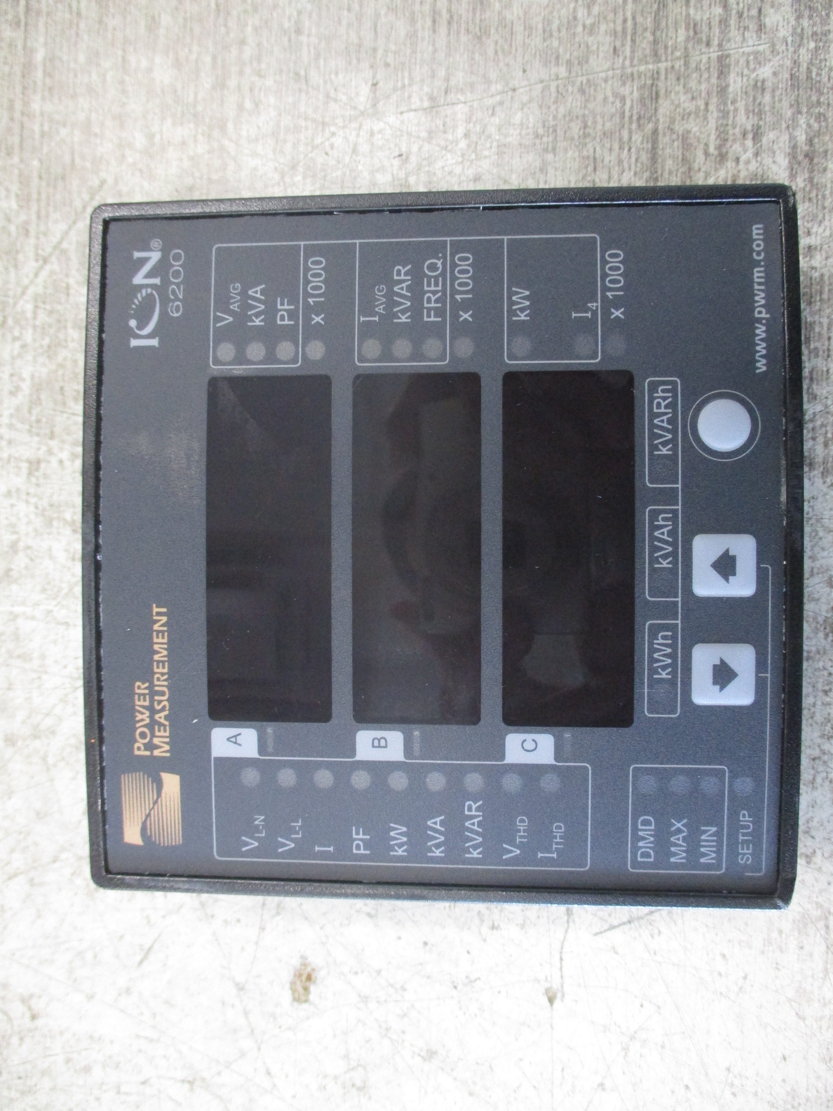 Power Measurement ION 6200 Display P620DR Used