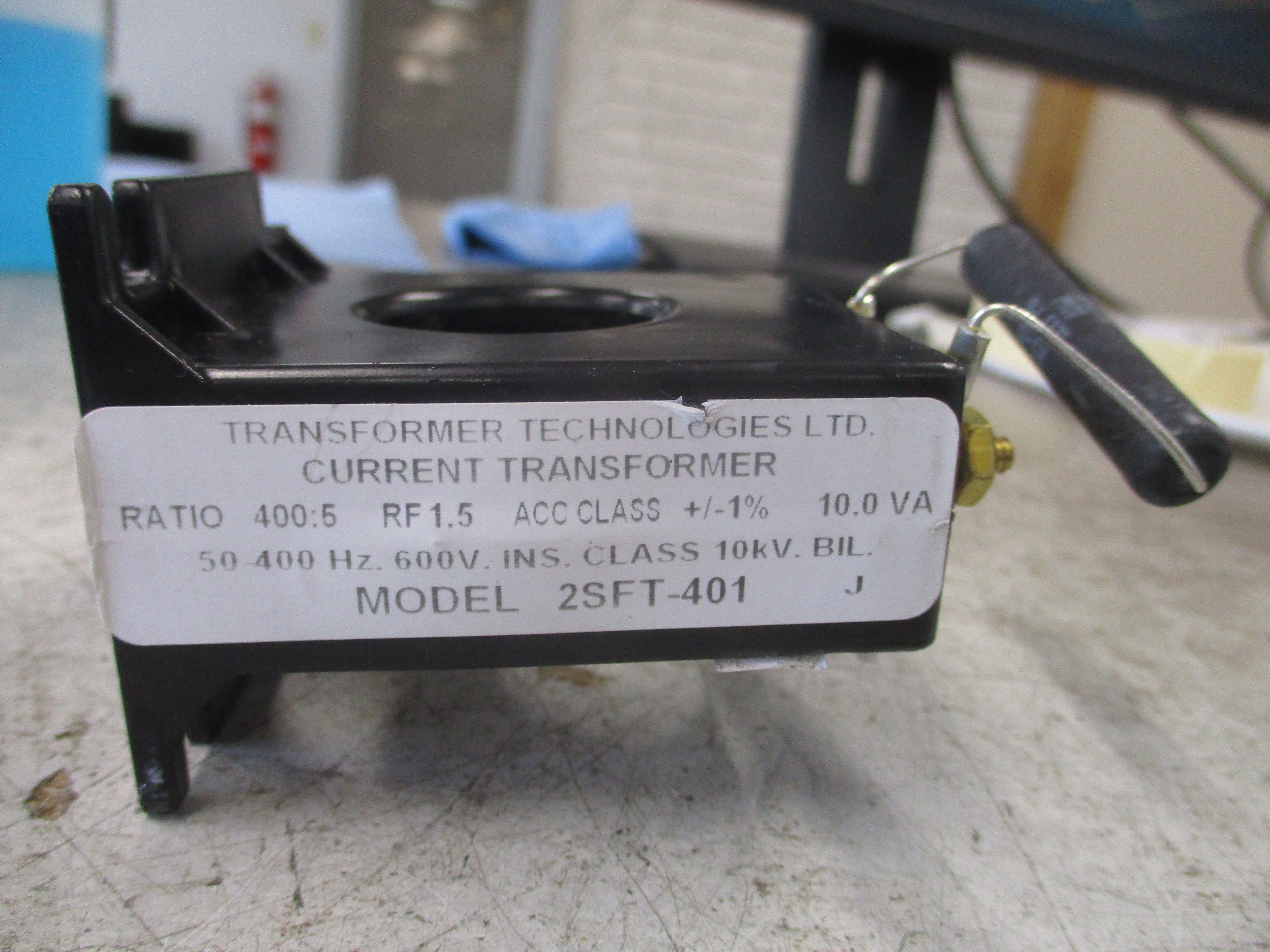Transformer Technologies LTD Current Transformer 2SFT-401 Ratio 400:5A 600V
