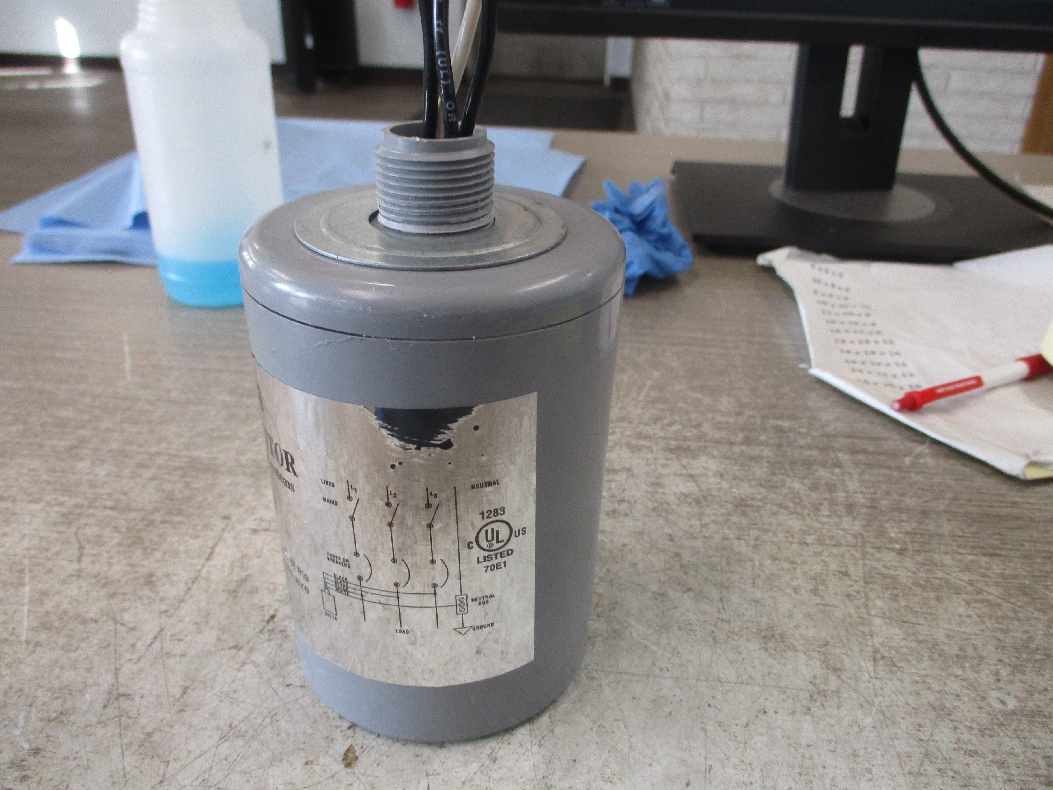 Delta Surge Capacitor/EMI Filler CA 603 600V 3 or 4 Wire 60Hz Used