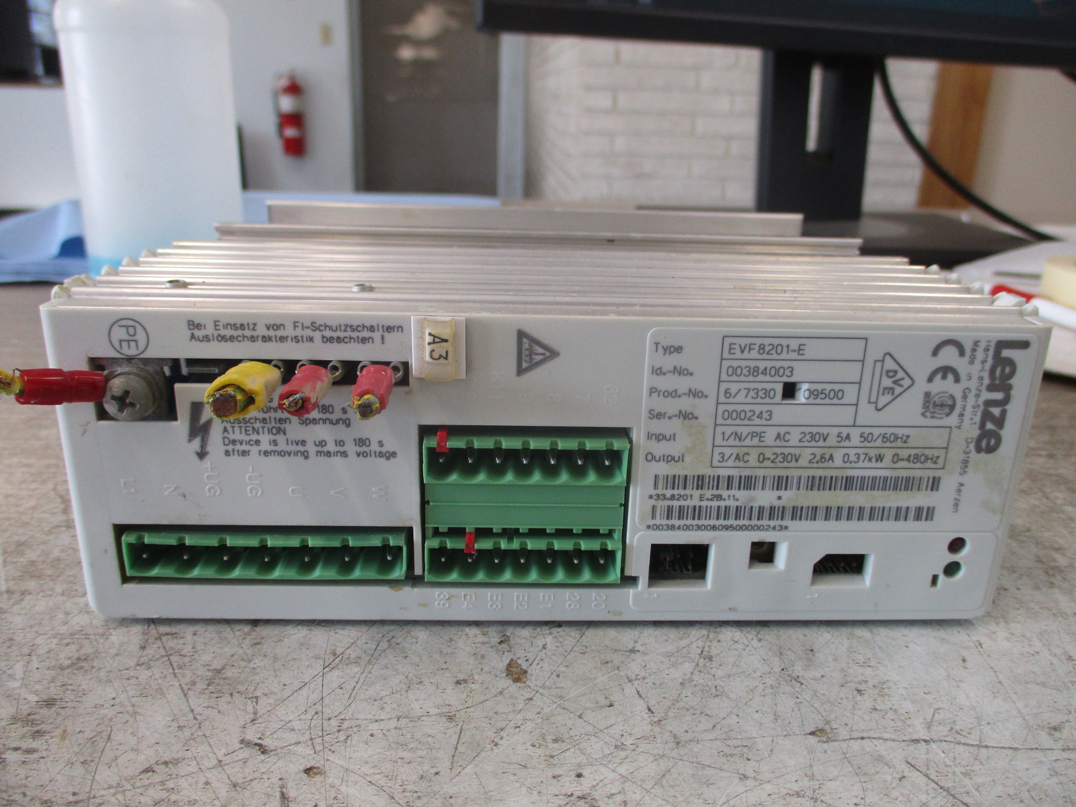 Lenze AC Drive EVF8201-E 0.37kw Used