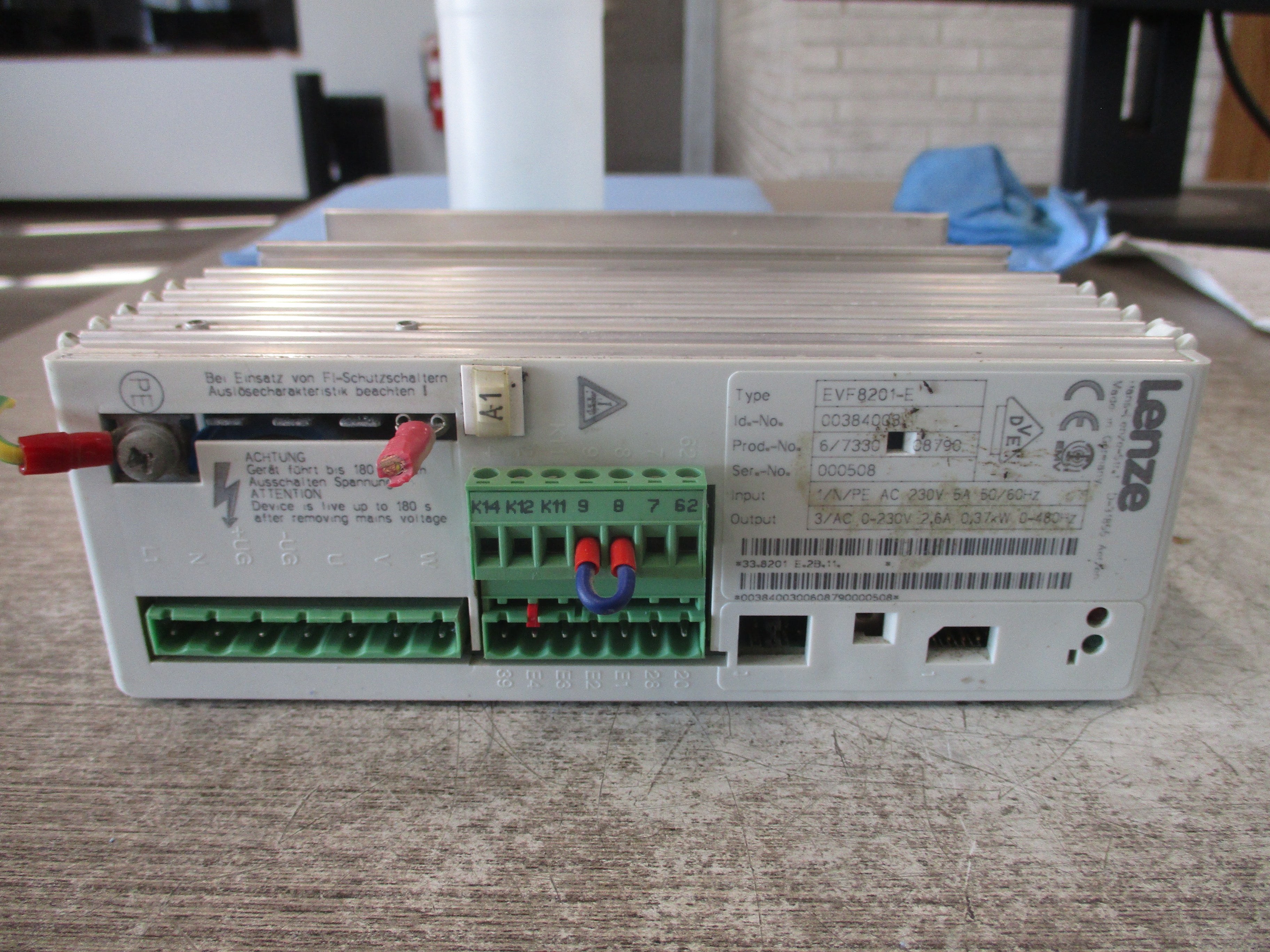 Lenze AC Drive EVF8201-E 0.37kw Used