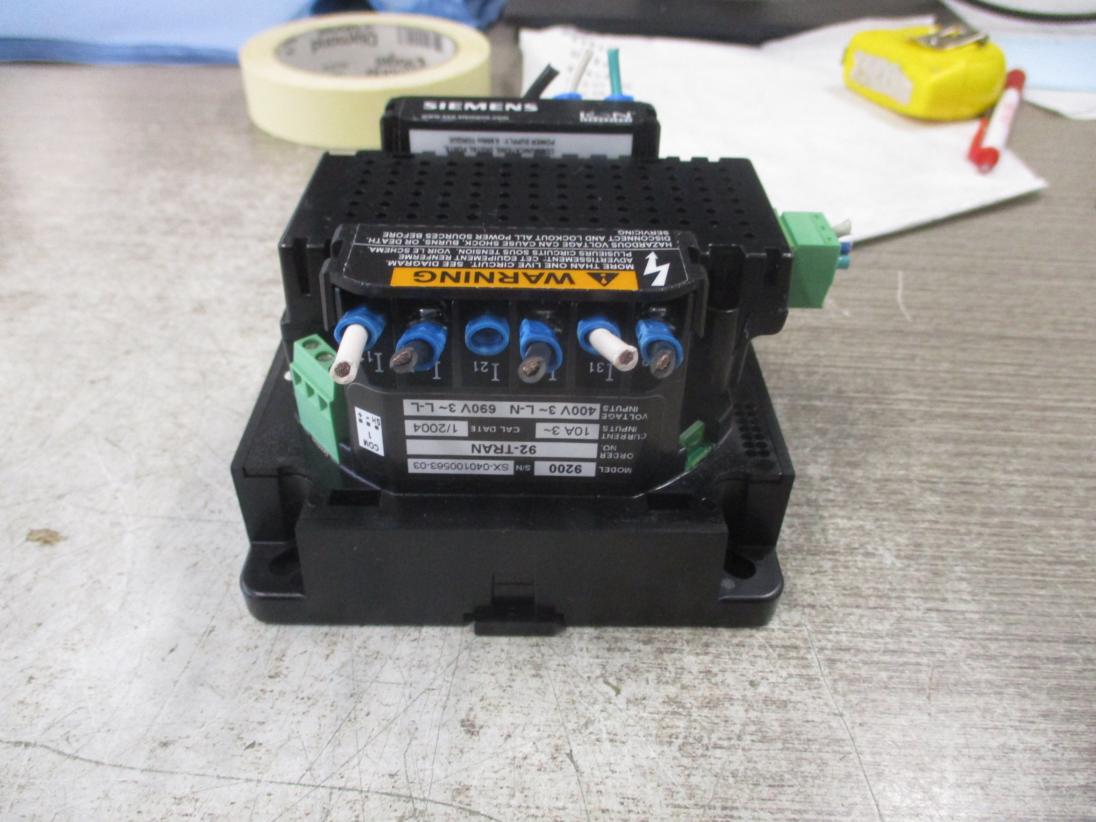 Siemens Ion Power Meter 9200 92-TRAN 3Ph 400V L-L 690V L-L Used