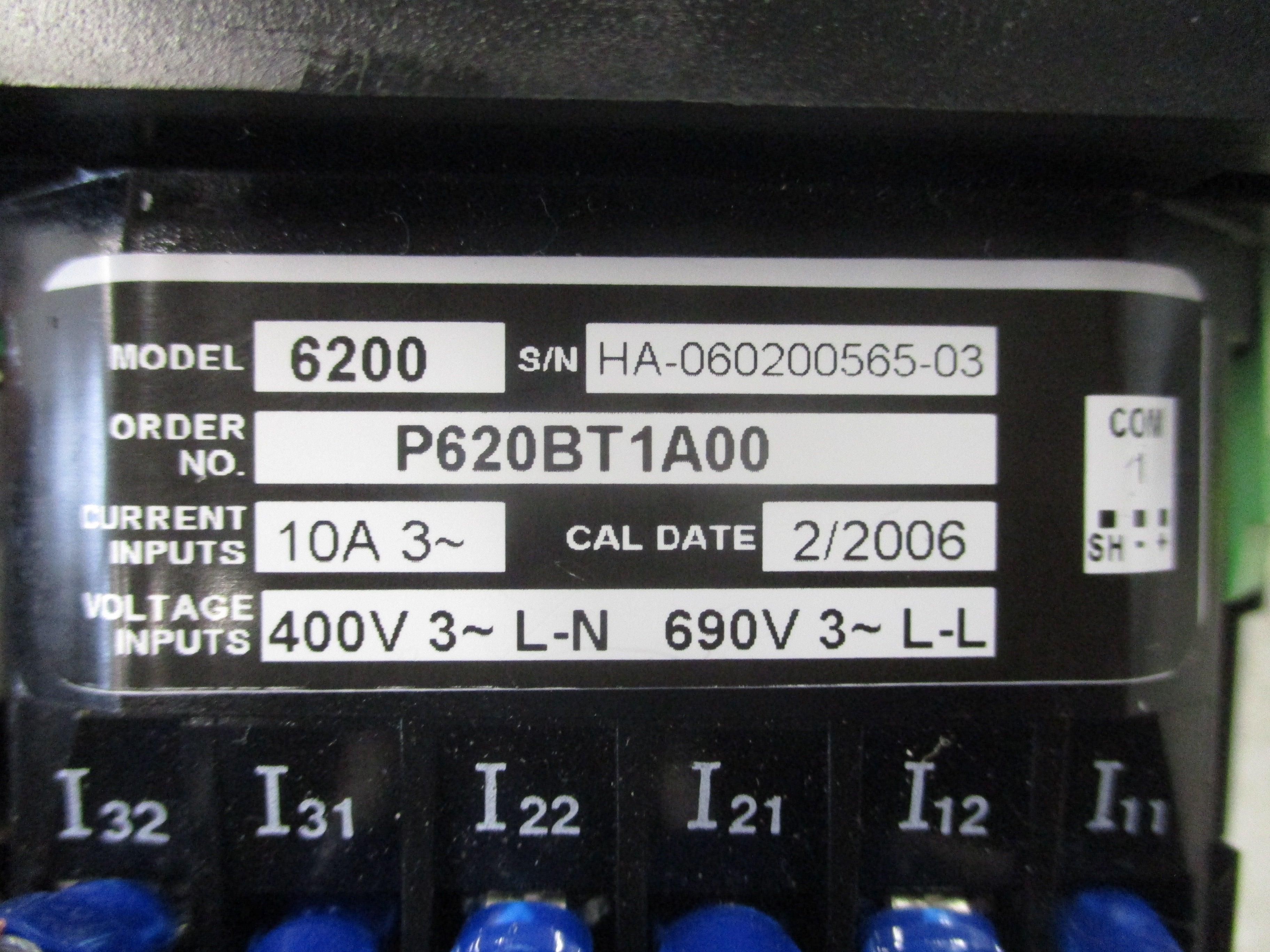 Schneider Electric PowerLogic Ion Power Meter 6200 P620BT1A00 3Ph 400V L-N